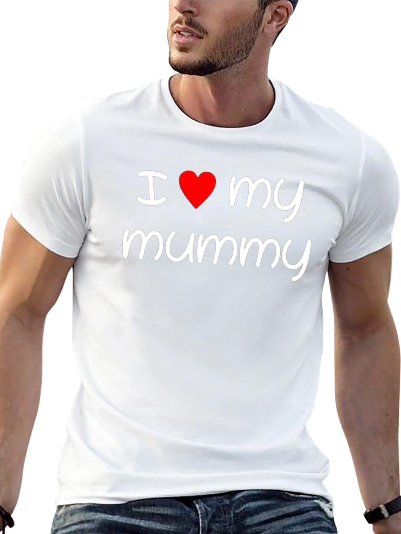 I Love My Mummy Black Graphic Tee