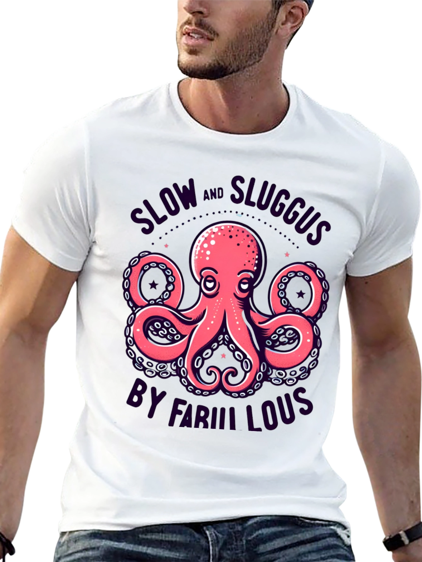 Slow & Sluggus Octopus Graphic T-Shirt