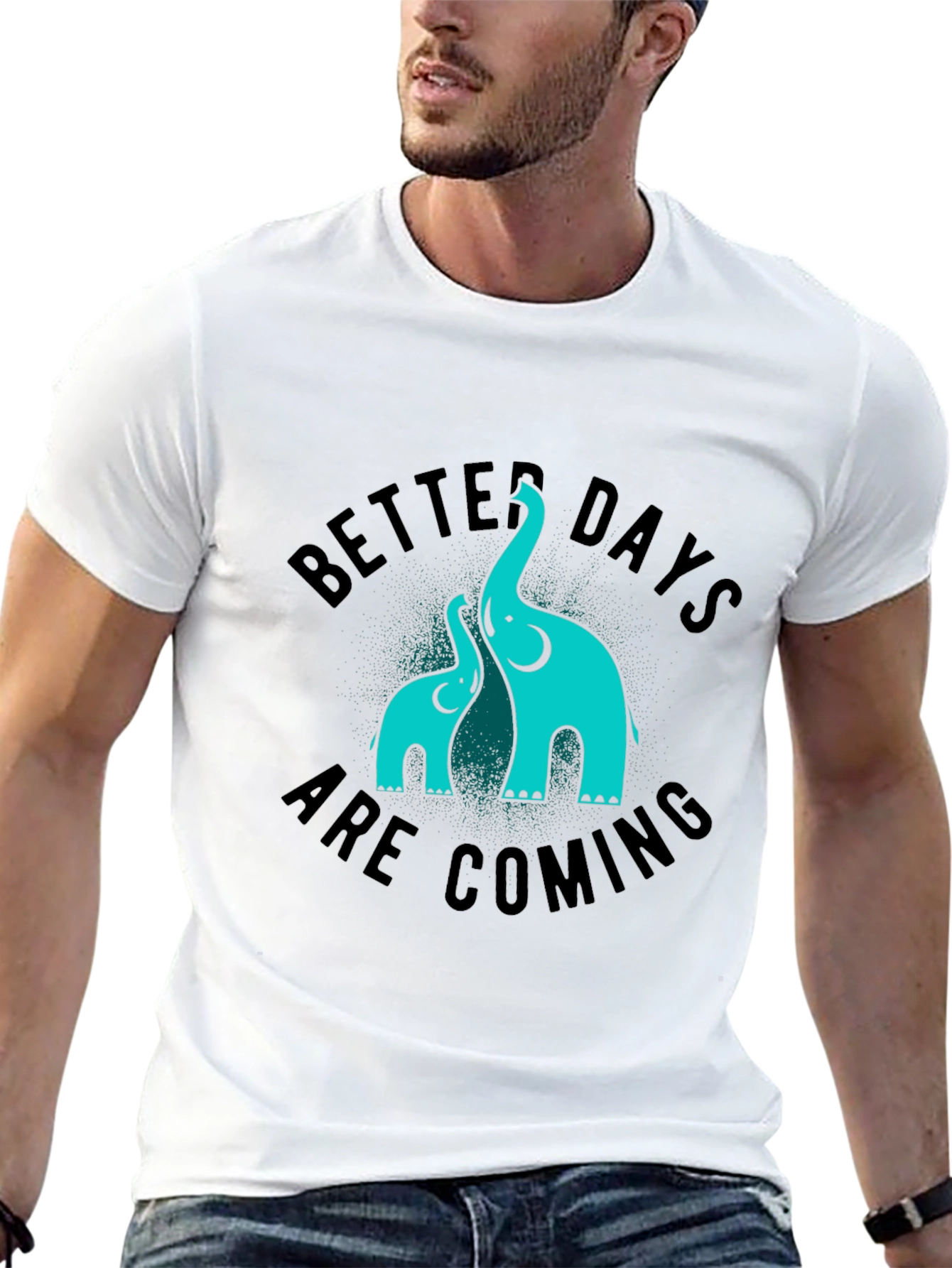 Better Days Elephant Graphic Tee