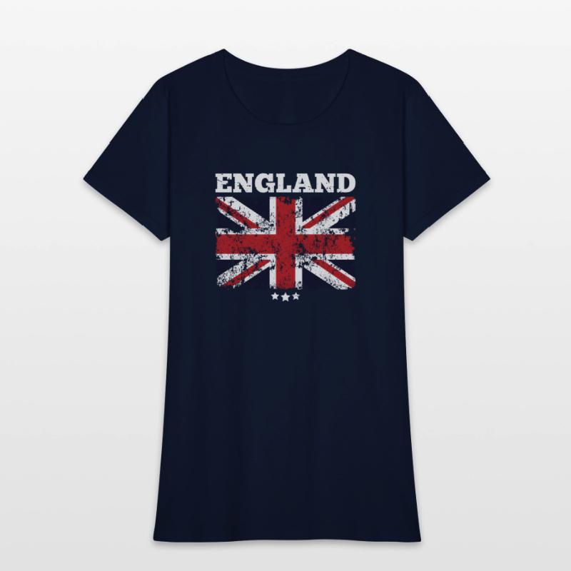 England Flag And Three Stars Union Jack British Fl