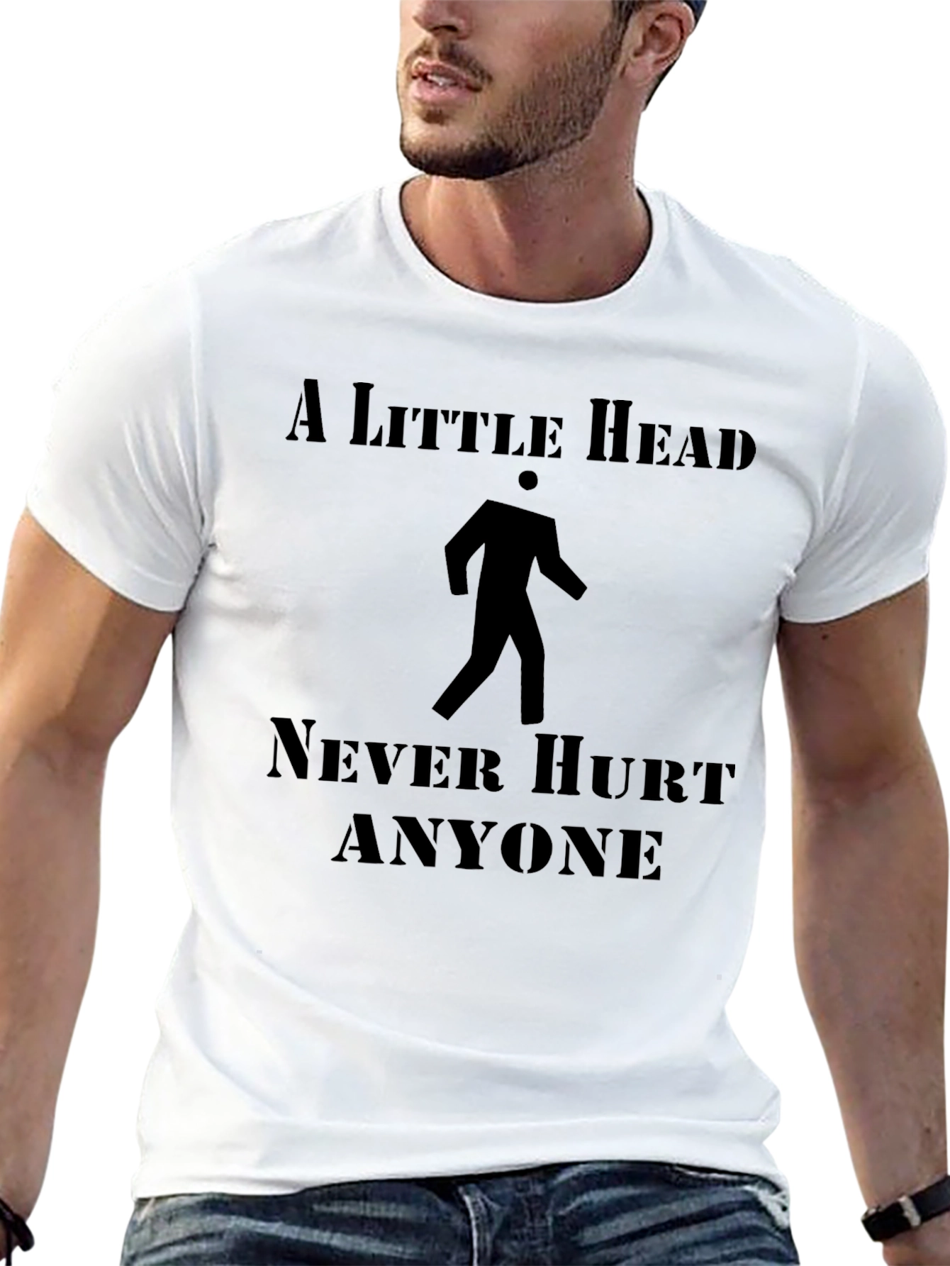 A Little Head Never Hurt Anyone Funny Graphic T-Shirt
