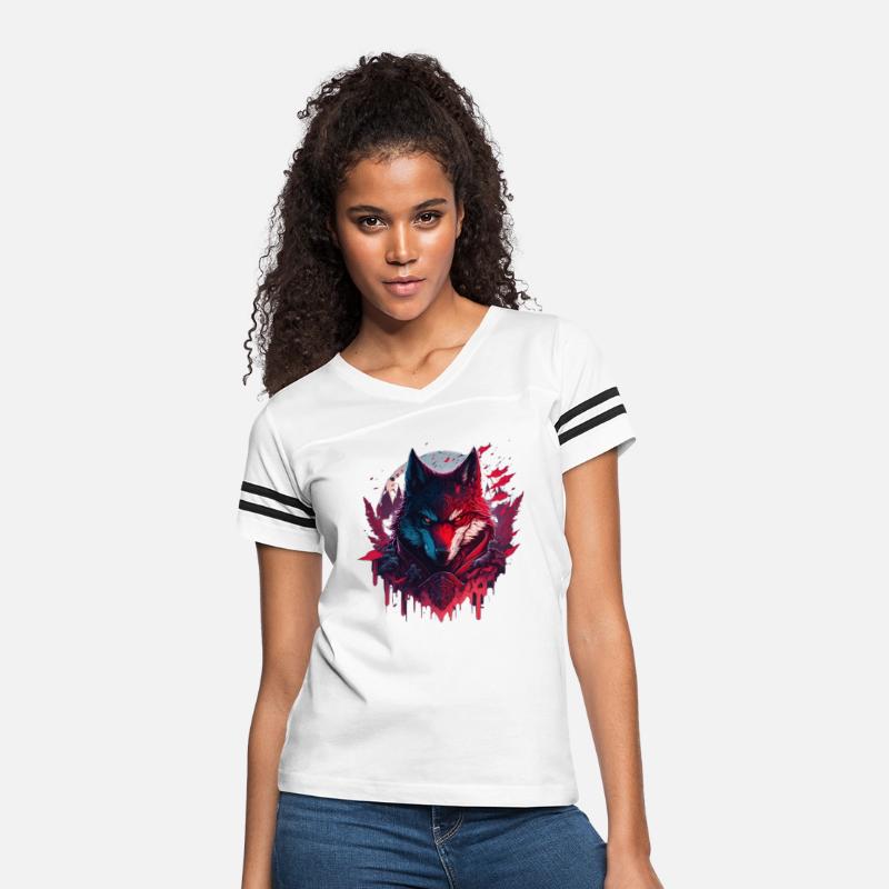 Evil Ninja Wolf: Fantasy T-shirt Design with Studi