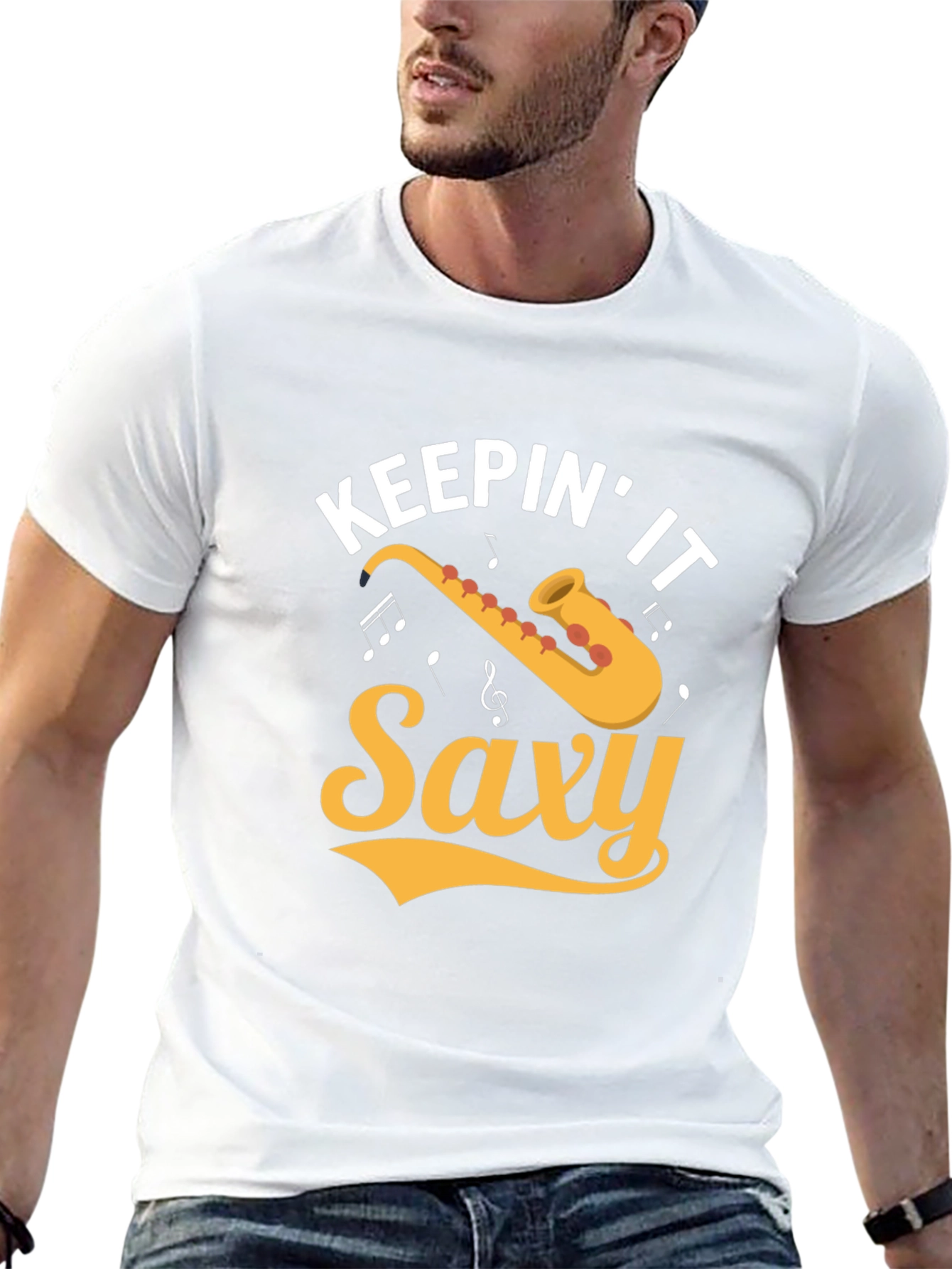 Keepin it Saxy Black T-Shirt