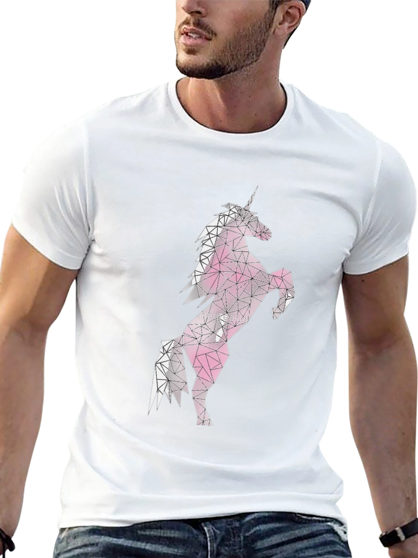 Geometric Unicorn Graphic Tee