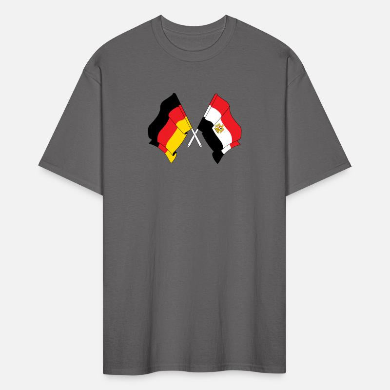 Flag of Germany and flag of Egypt