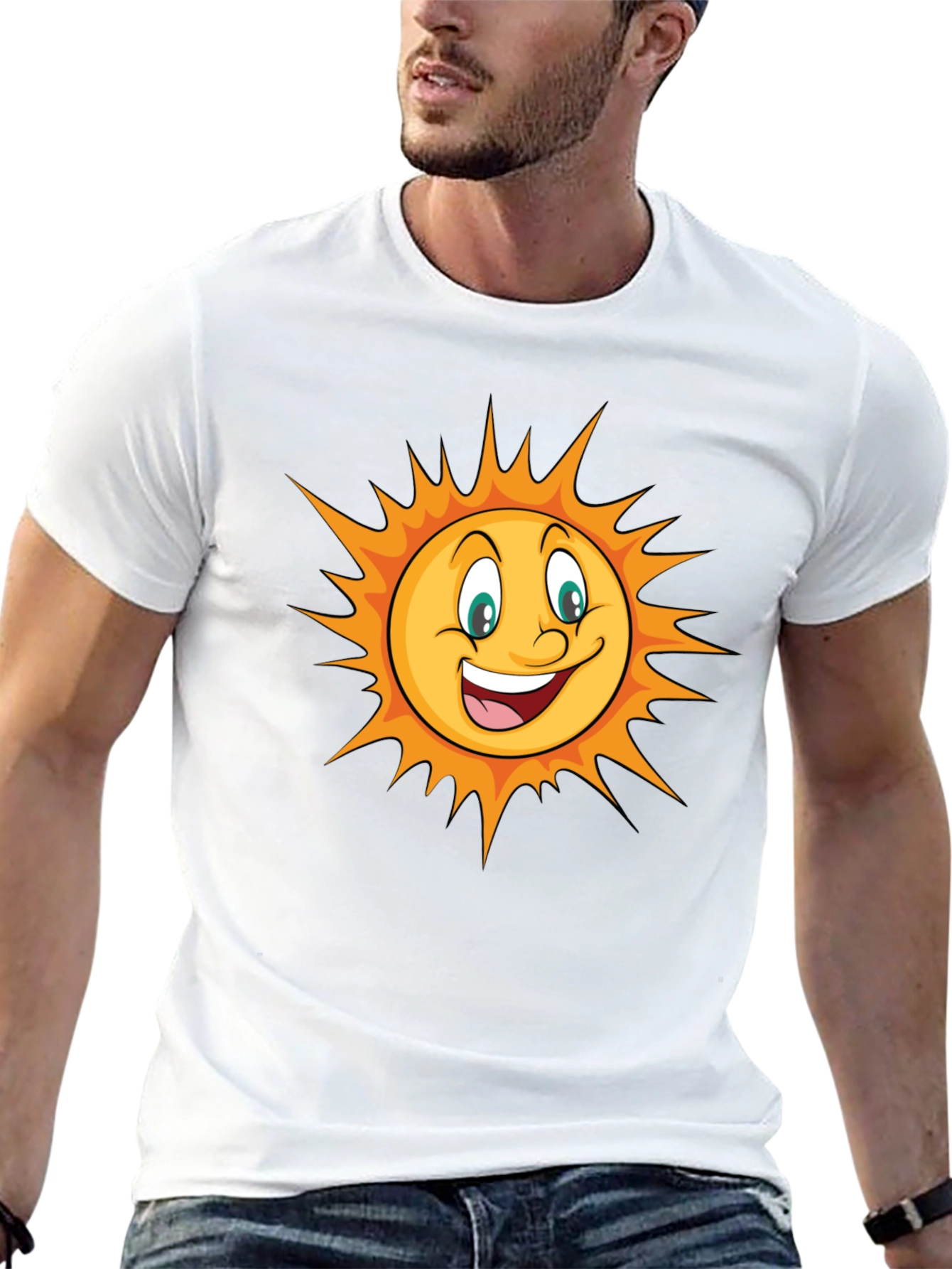 Happy Sun Graphic T-Shirt - Bright & Fun!