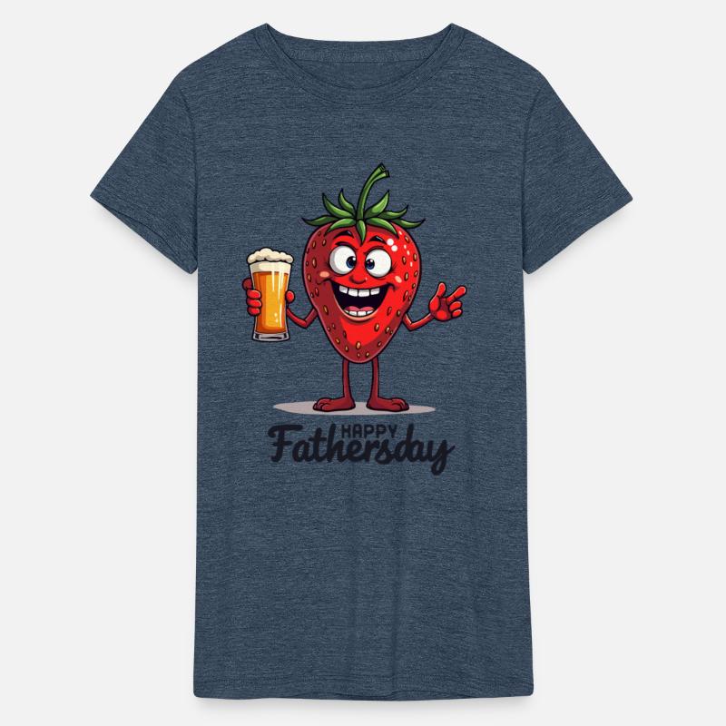 Funny Strawberry for Father's Day with Beer