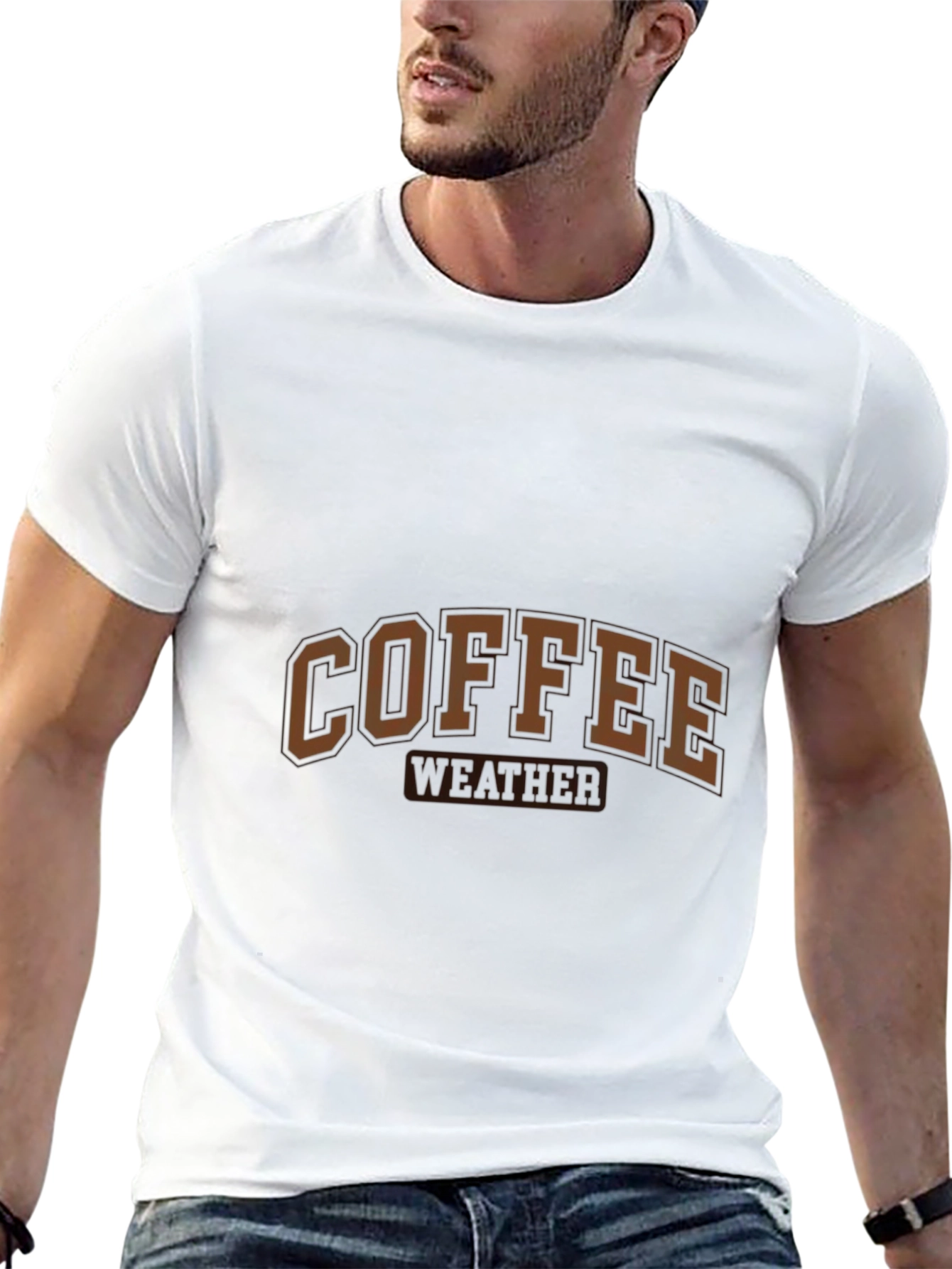 Coffee Weather Graphic T-Shirt - Casual Wear