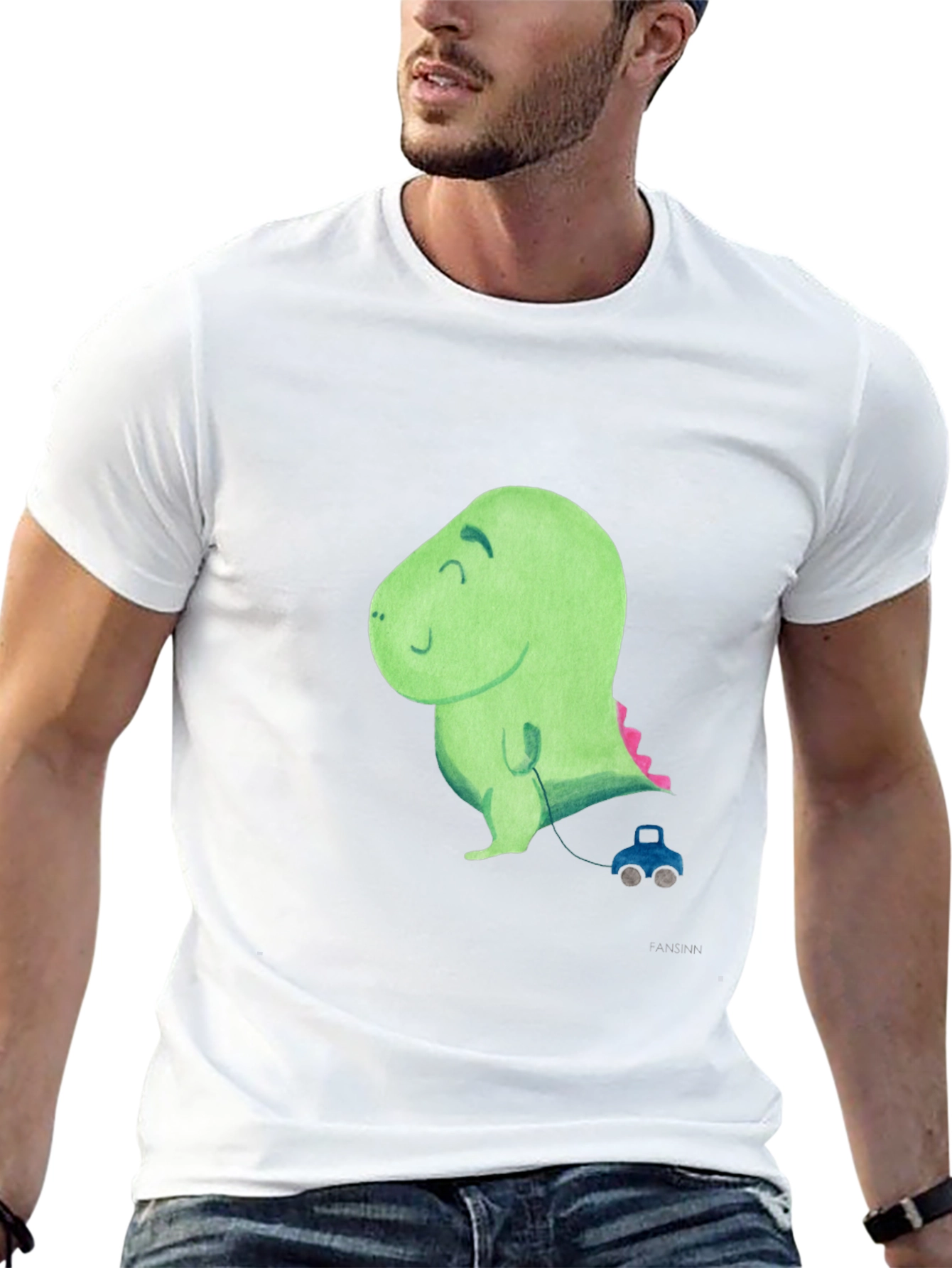 Cute Dinosaur Toy Car T-Shirt