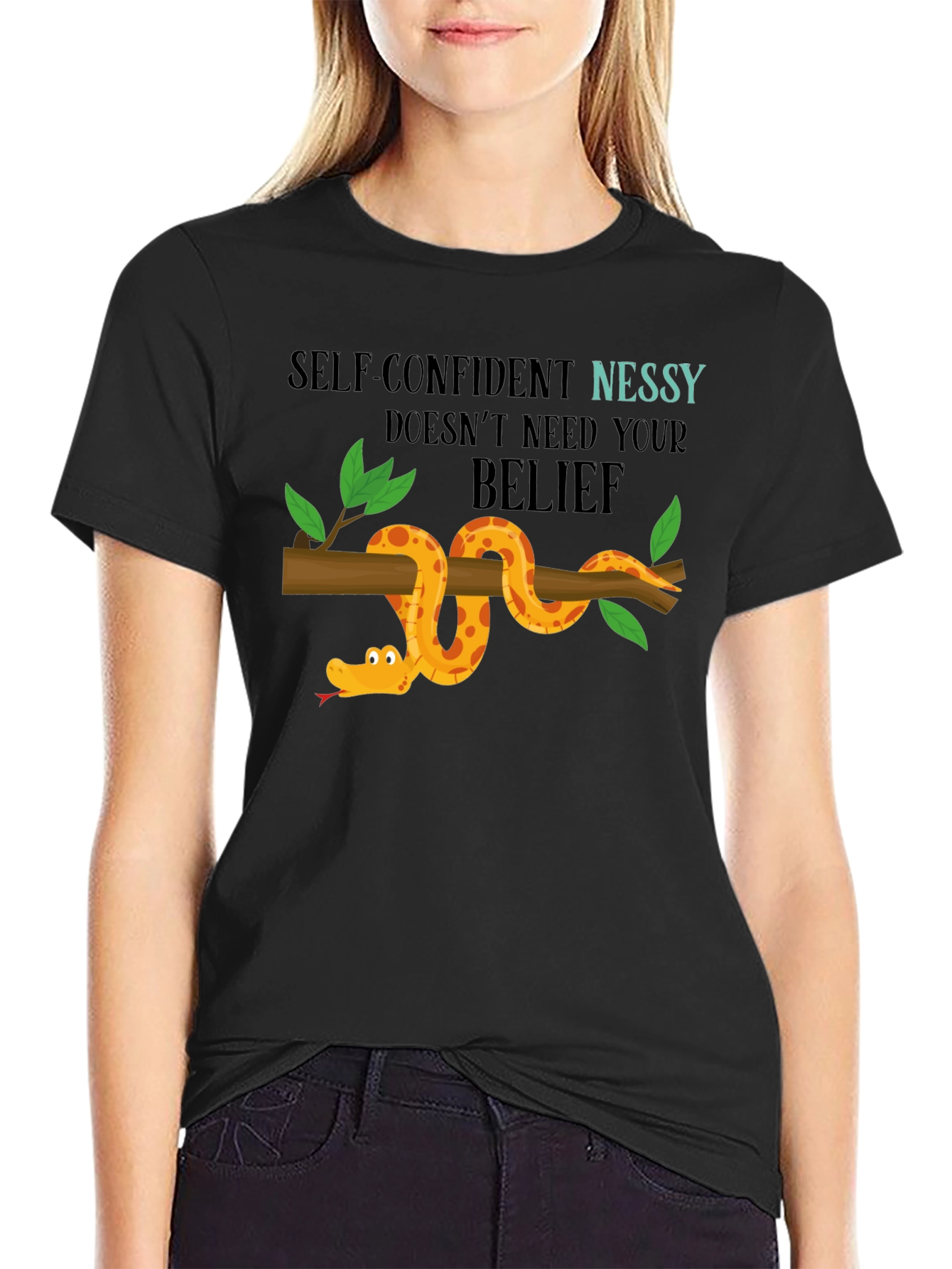 Self-Confident Nessy T-Shirt Quirky Design