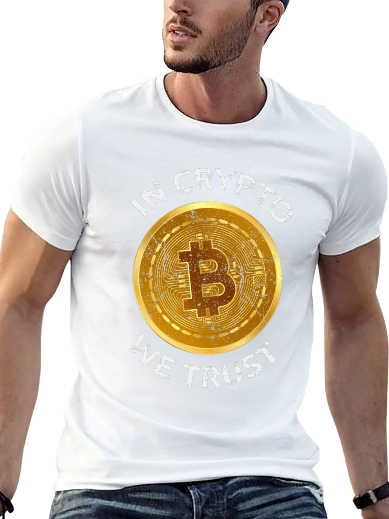 Crypto Enthusiast Bitcoin T-Shirt - In Crypto We Trust
