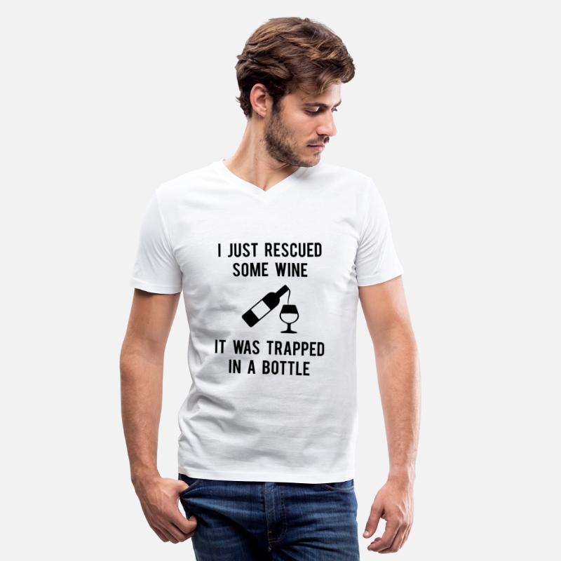 I Just Rescued Some Wine T-Shirt | Wine Sayings