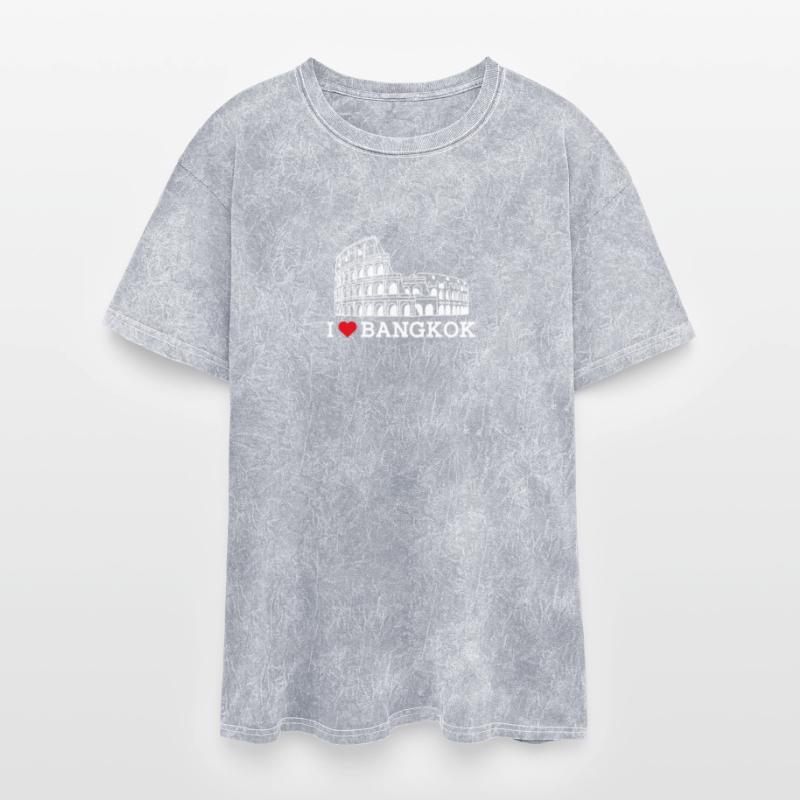 I Love Bangkok Thailand Lover Cool Heart Flag Pun