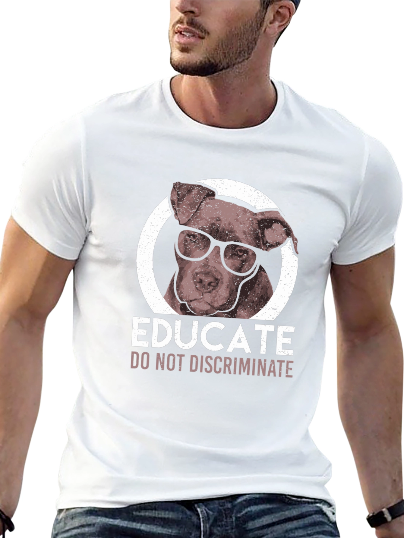 Educate Pitbull Tee - Do Not Discriminate
