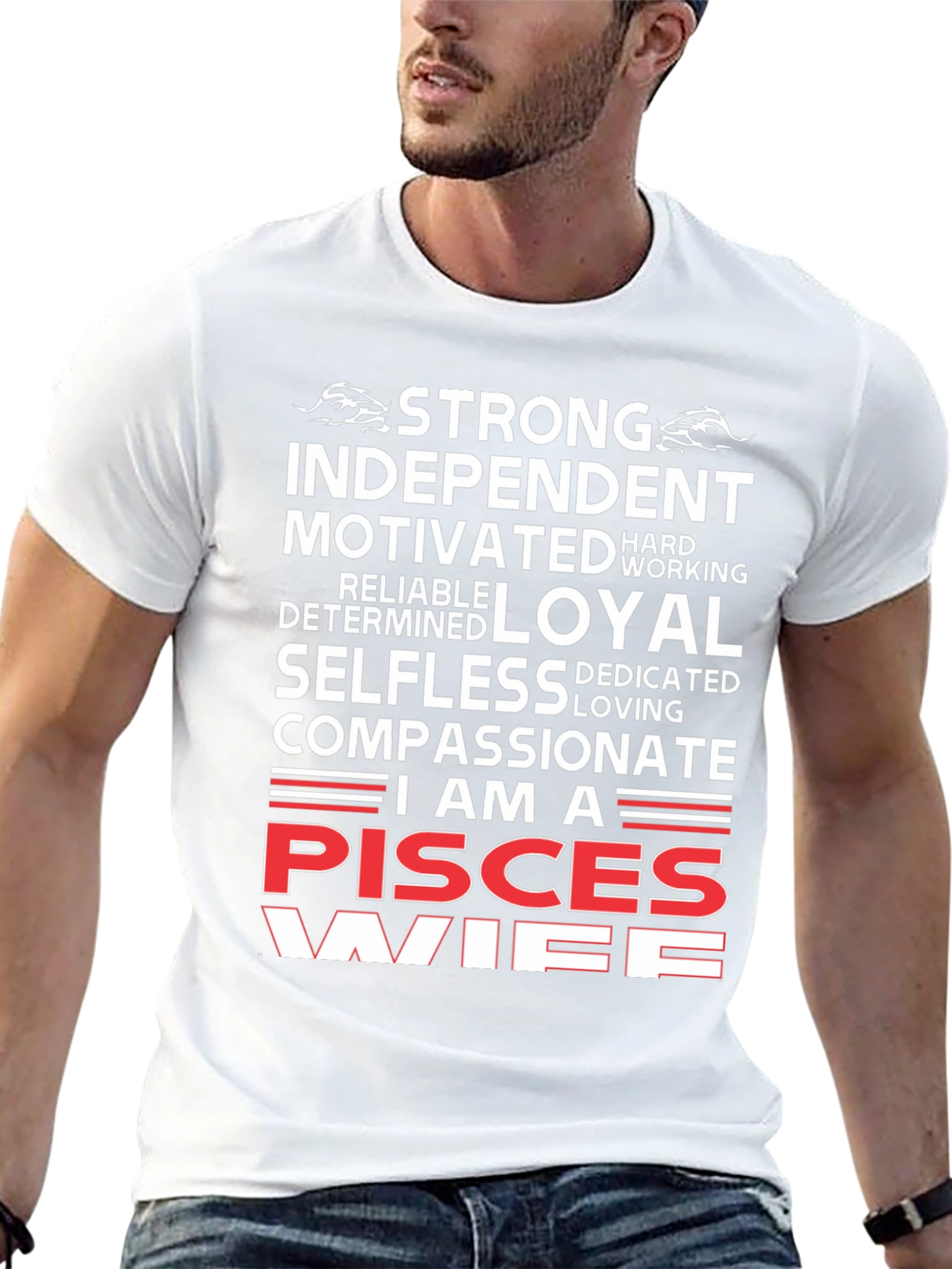 Pisces Wife T-Shirt - Strong Independent Woman Zodiac Tee