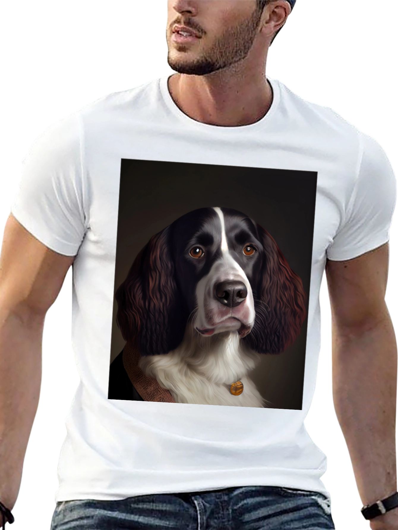 Dog Portrait T-Shirt - Unique Canine Art