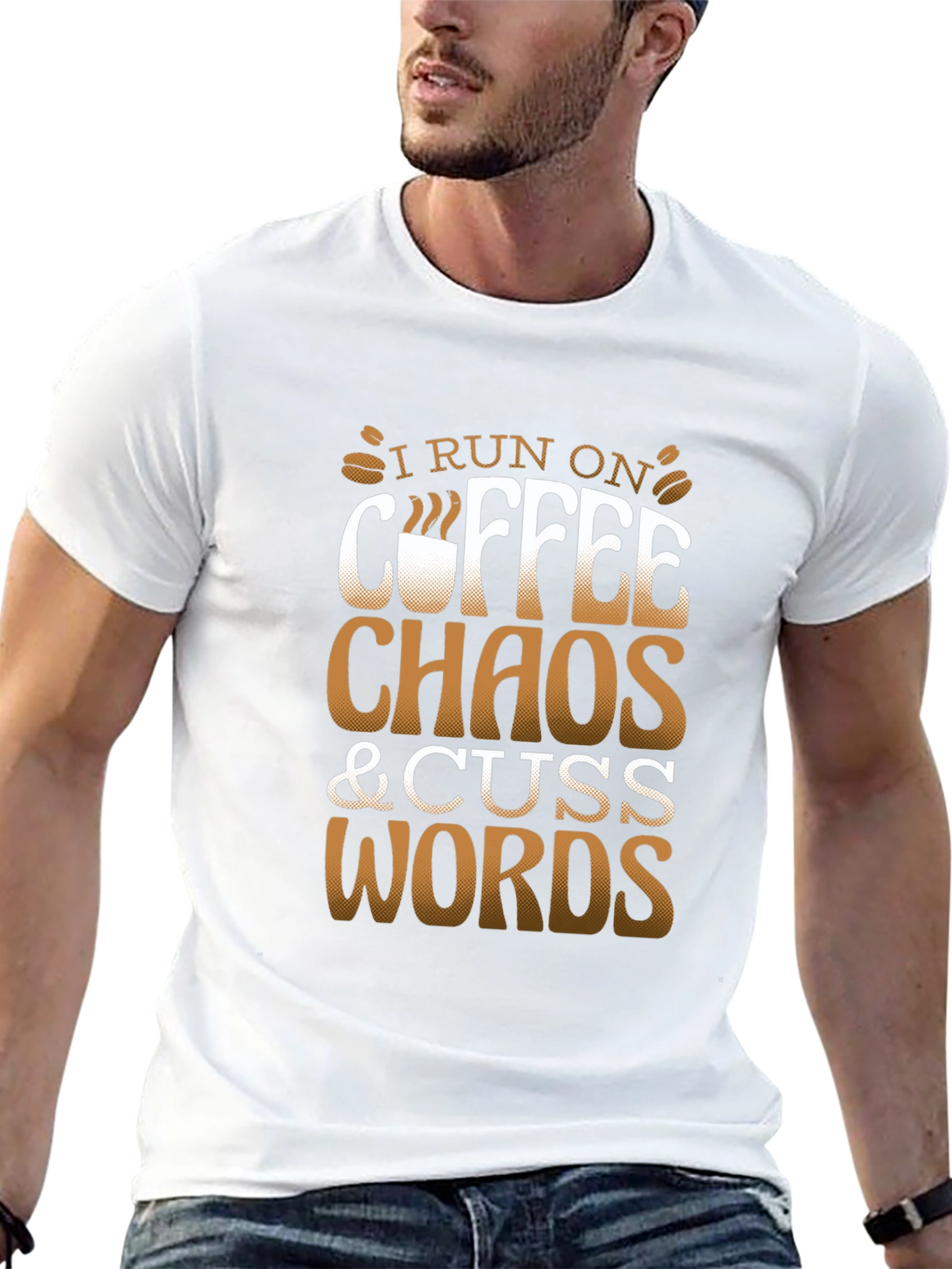 Coffee Chaos & Cuss Words Graphic Tee