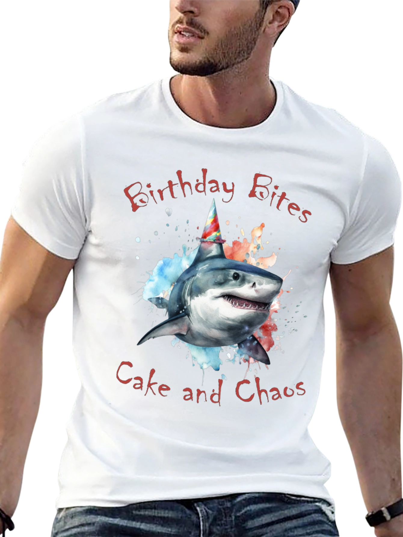 Birthday Shark T-Shirt - Cake and Chaos Tee