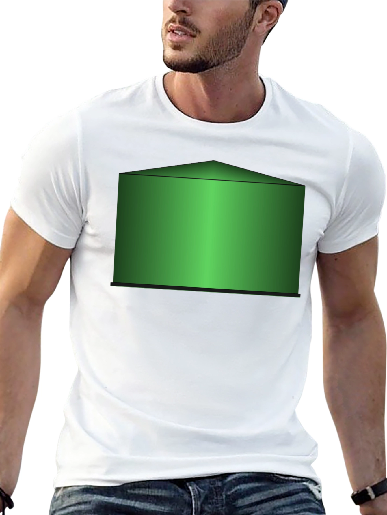 Green Reservoir Graphic Black T-Shirt