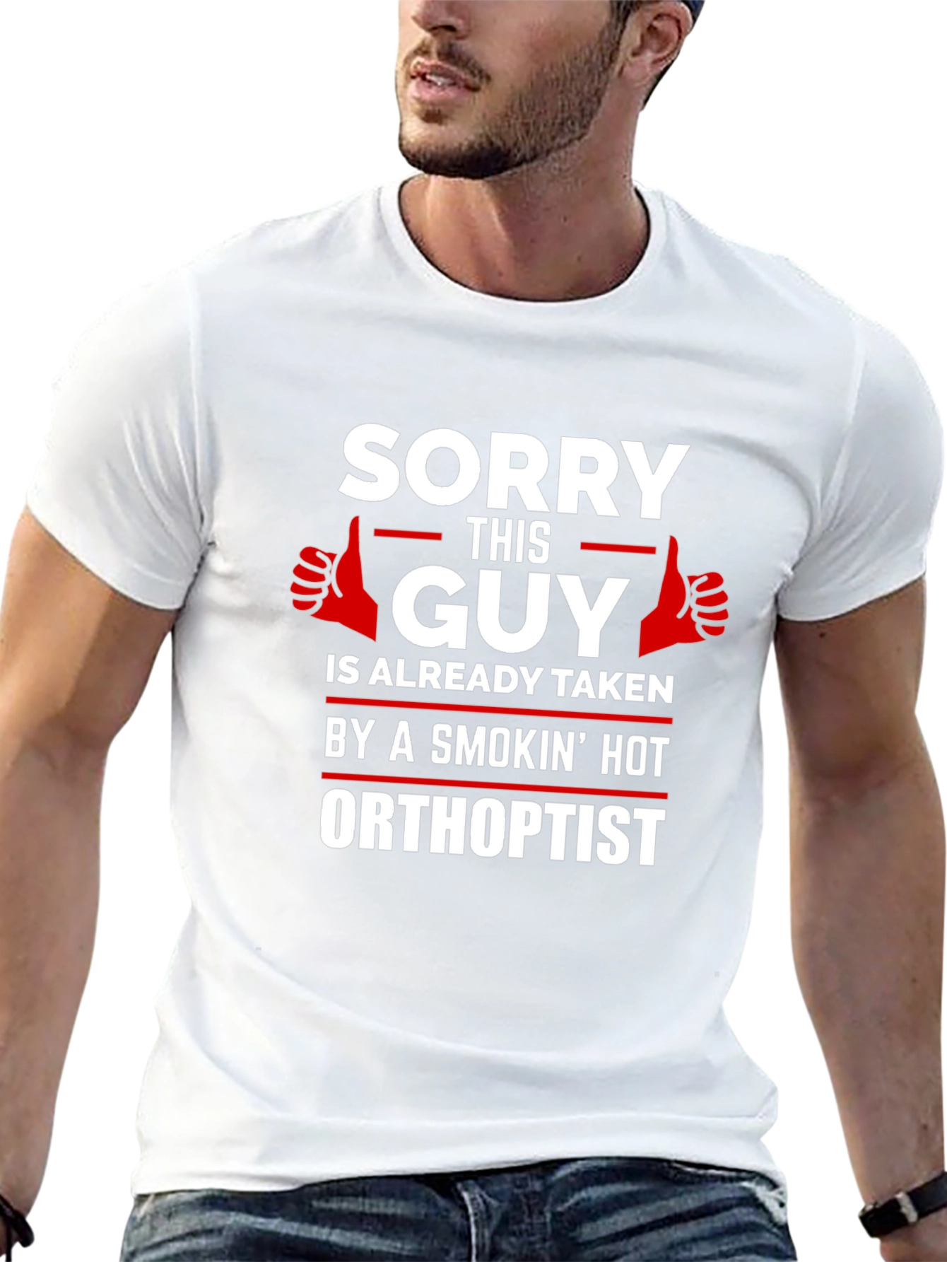 Sorry This Guy Is Taken Orthoptist T-Shirt