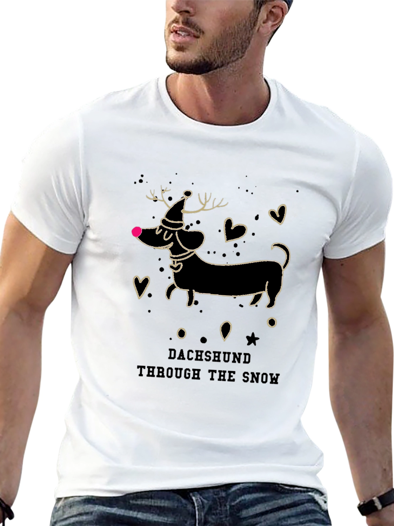 Dachshund Through the Snow Tee