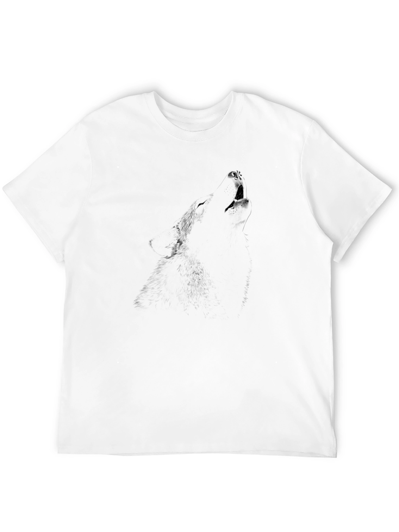 Mens Black Crew Neck Graphic T-Shirt