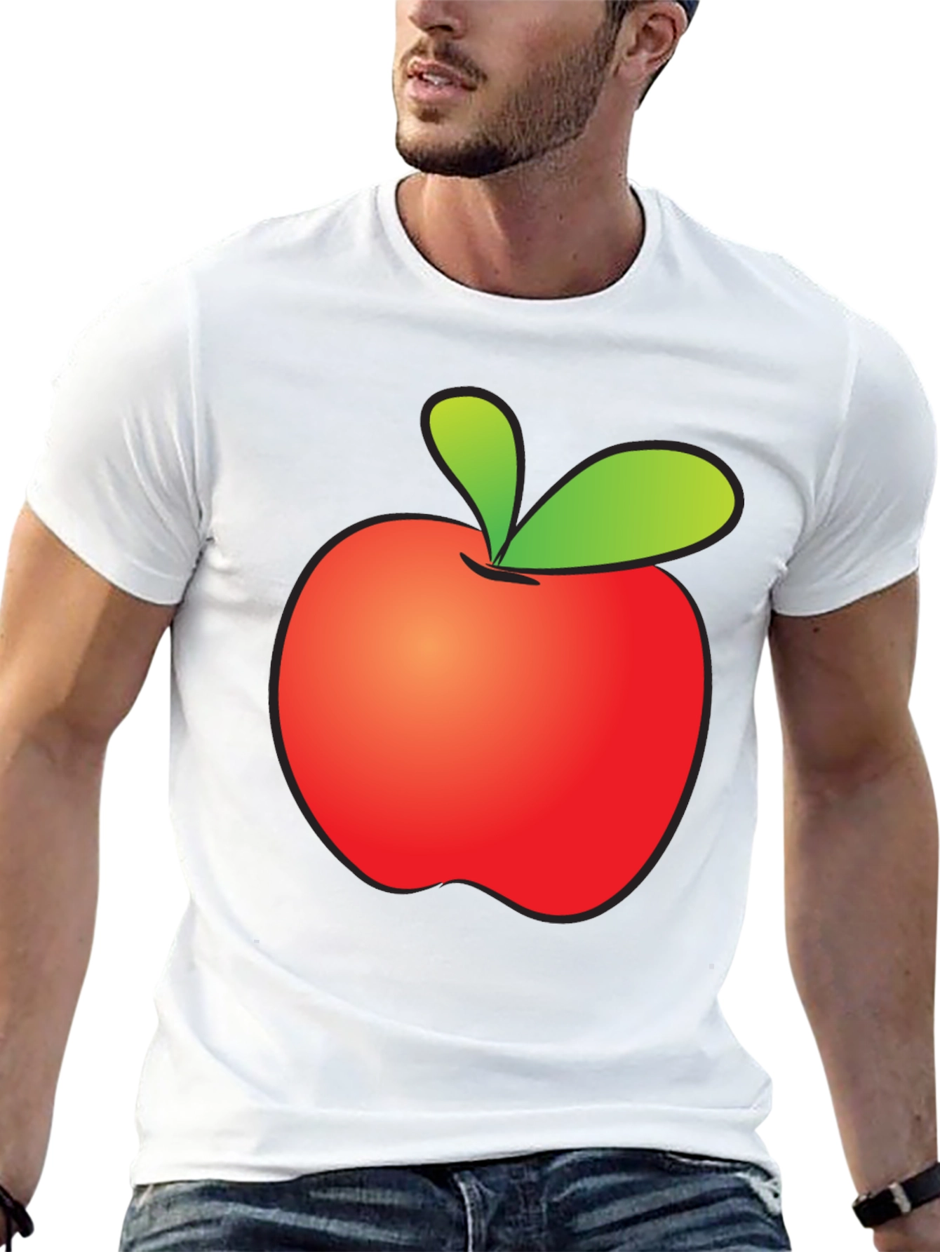 Apple Graphic T-Shirt - Fun Casual Wear