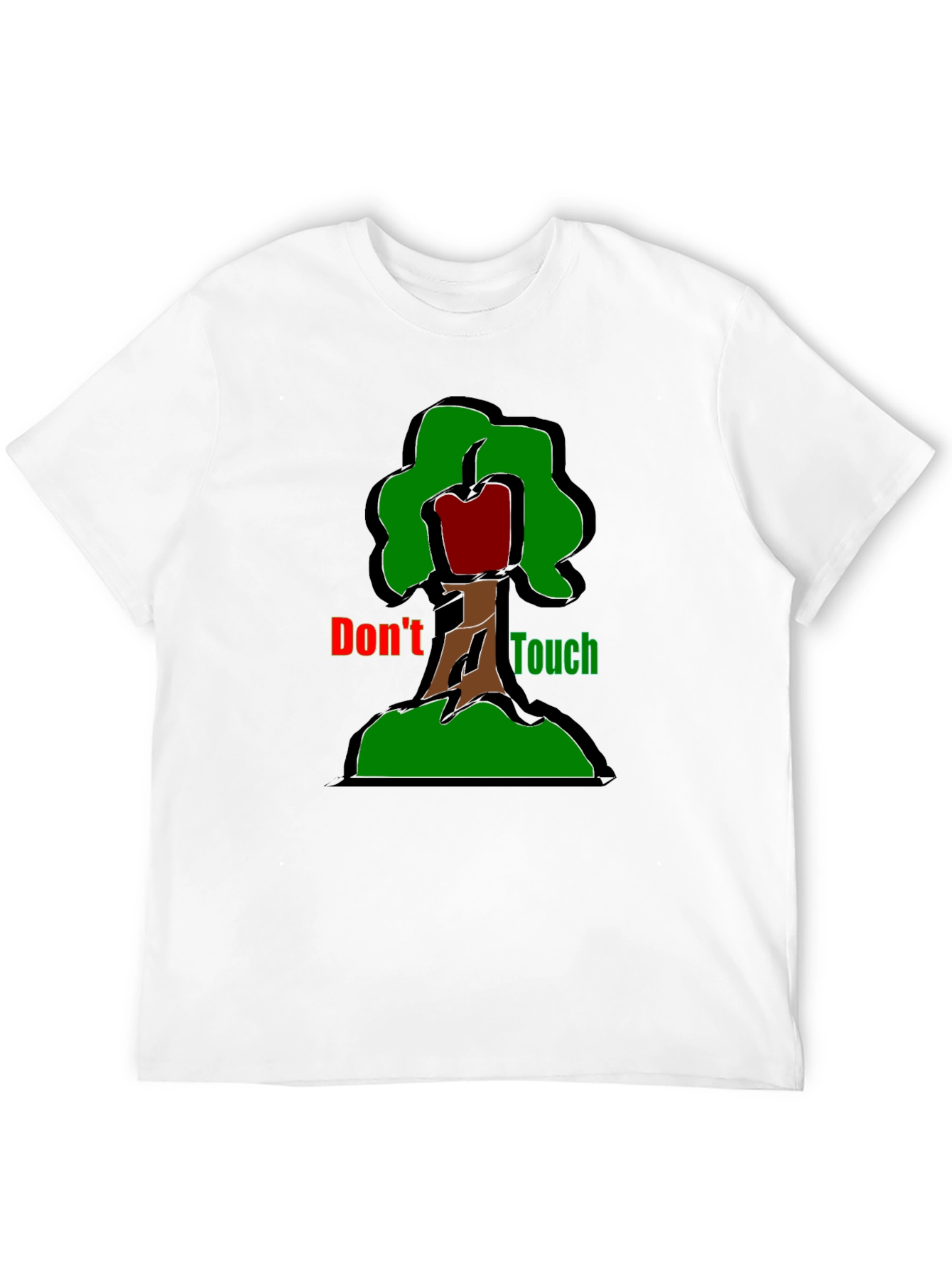 Dont Touch T-Shirt - Graphic Tree Design