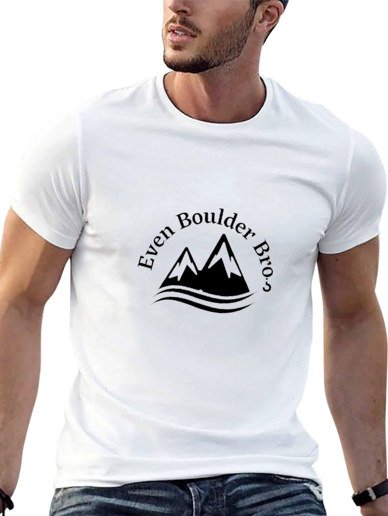 Even Boulder Bros T-Shirt - Classic Black Tee