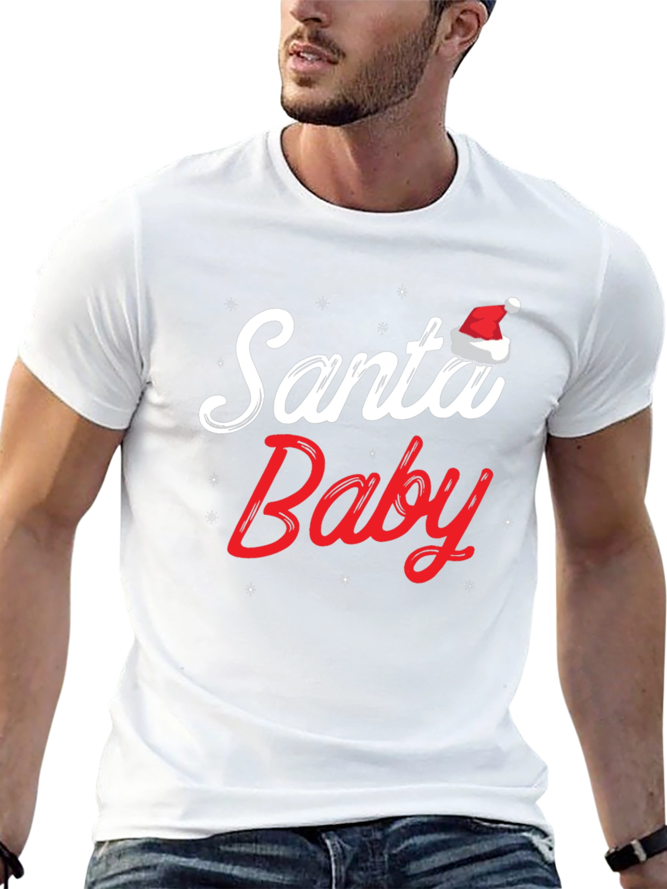 Santa Baby Christmas Graphic T-Shirt