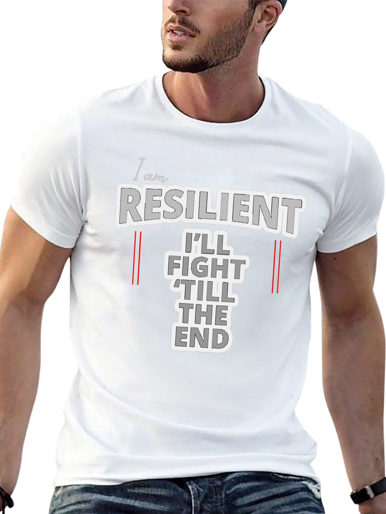 Resilient Graphic T-Shirt: Fight Till The End