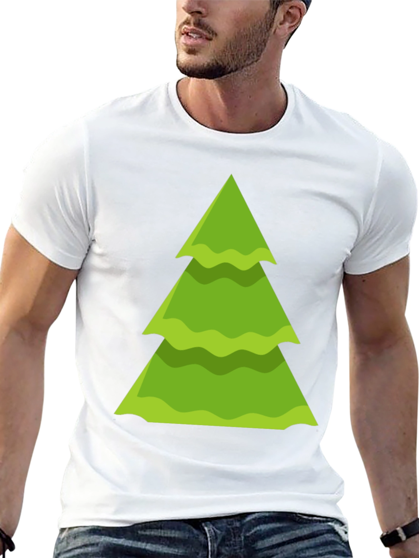 Festive Christmas Tree Graphic Tee