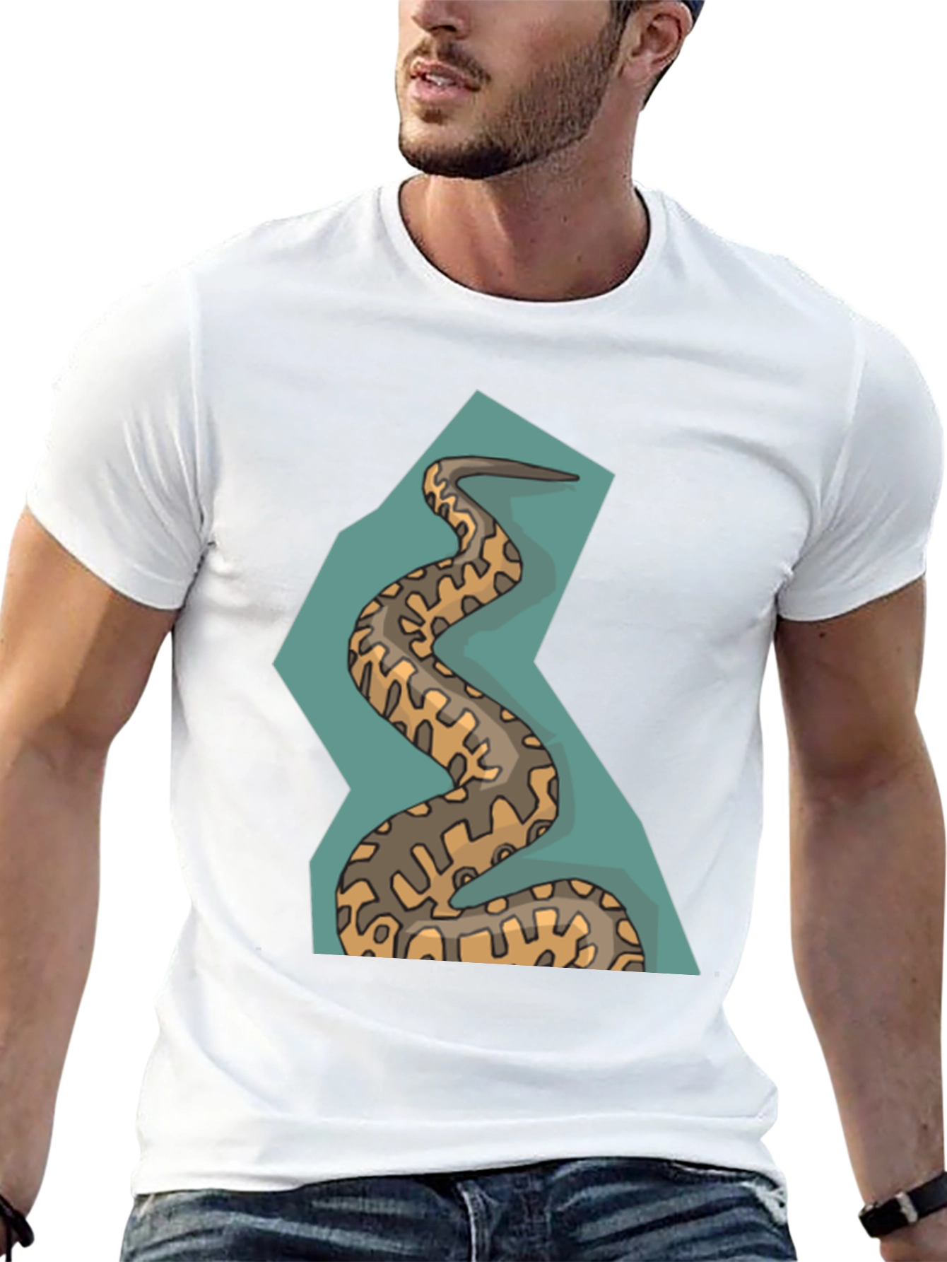 Snake Graphic Tee - Unique Design Stylish Comfort