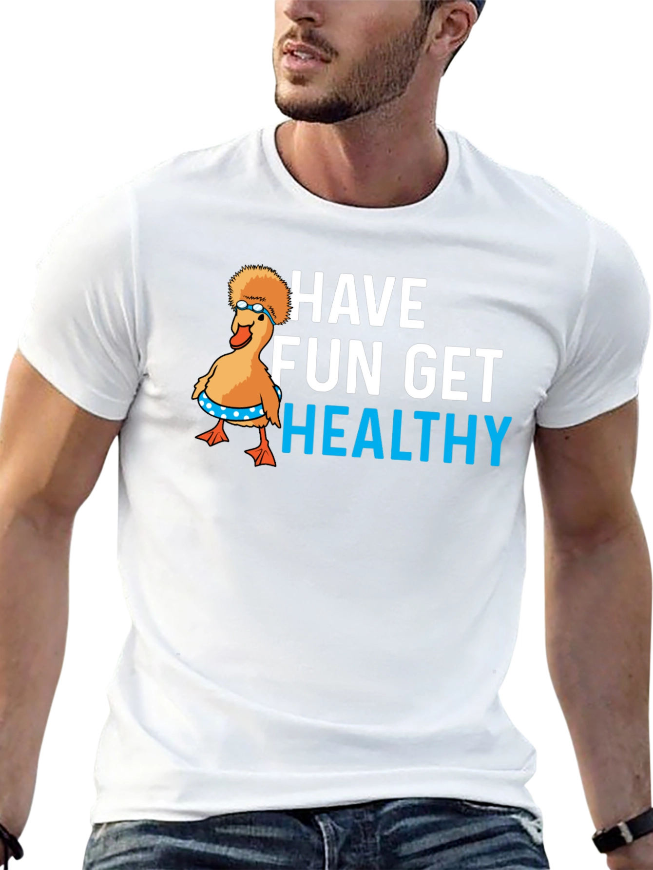 Have Fun Get Healthy Graphic T-Shirt