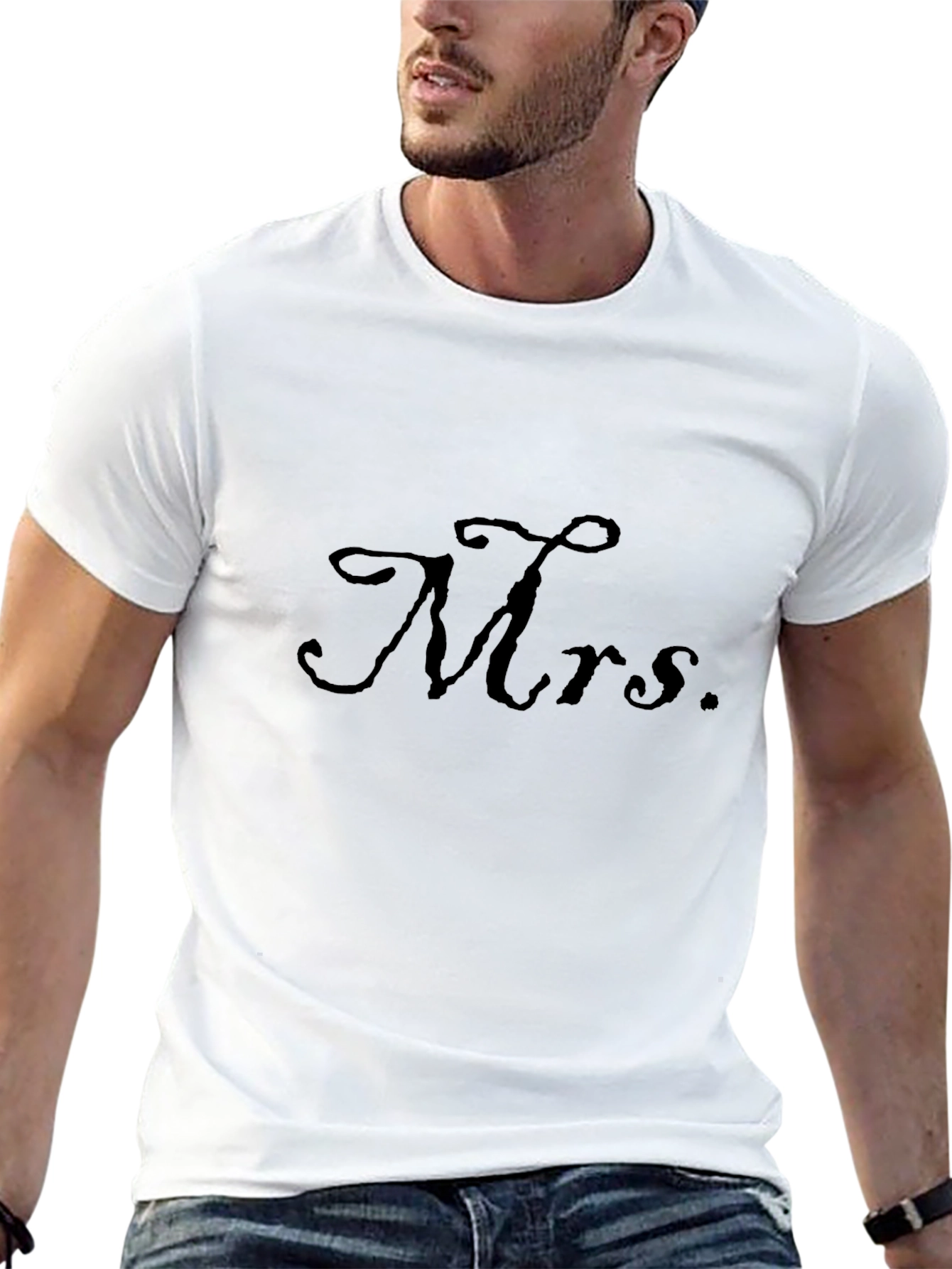 Mrs. Graphic T-Shirt - Black Casual Tee