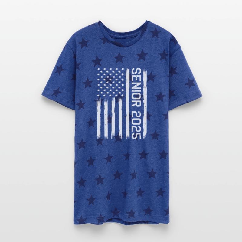 Patriotic Senior 2025 USA Flag