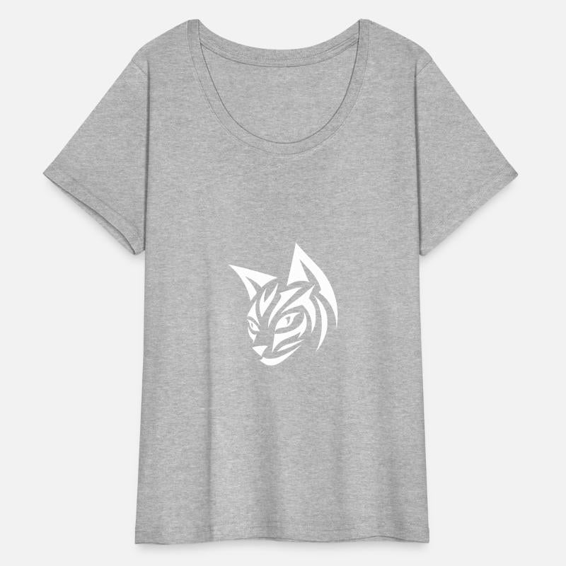 Pretty Cat Head With Tribal Accents