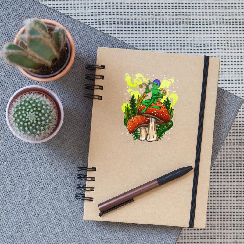 Psycadellic Magic Mushroom Alien LSD Acid Trip