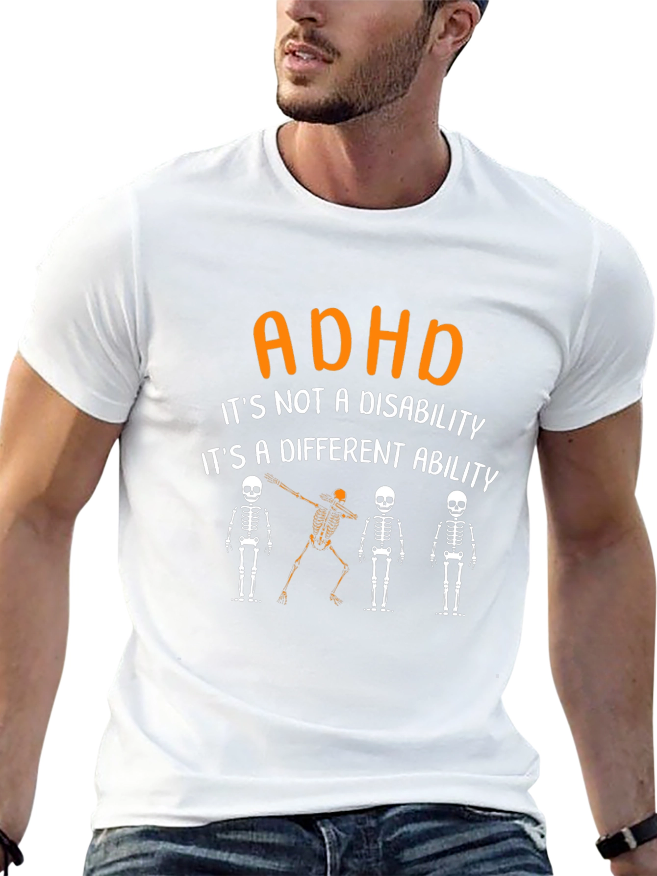 ADHD Different Ability Skeleton T-Shirt