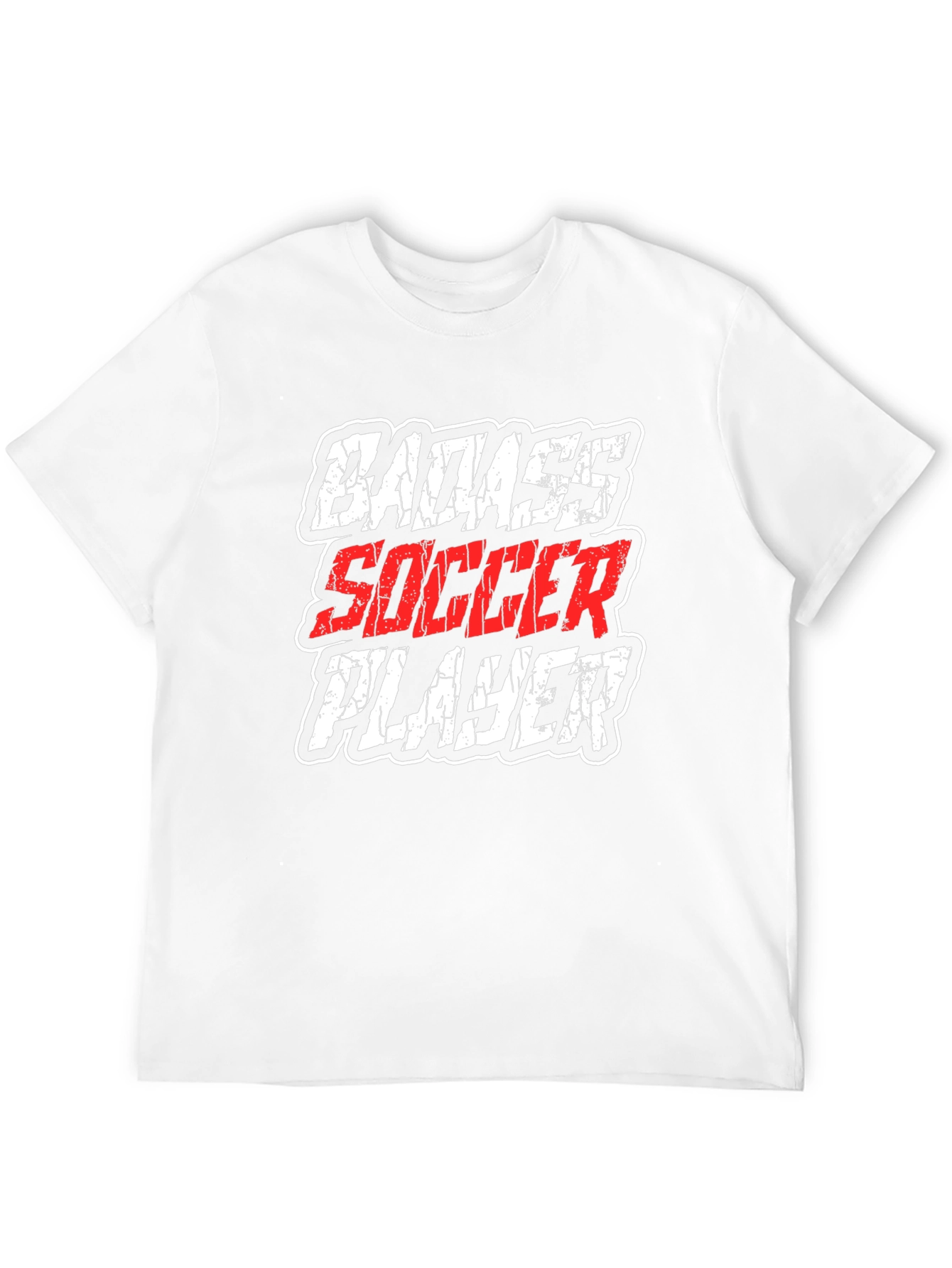 Badass Soccer Player Graphic T-Shirt