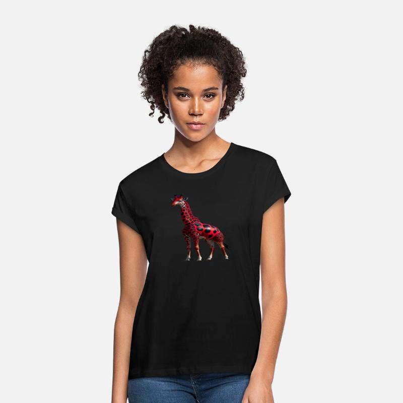 Red Majesty: Giraffe Graphic Tee