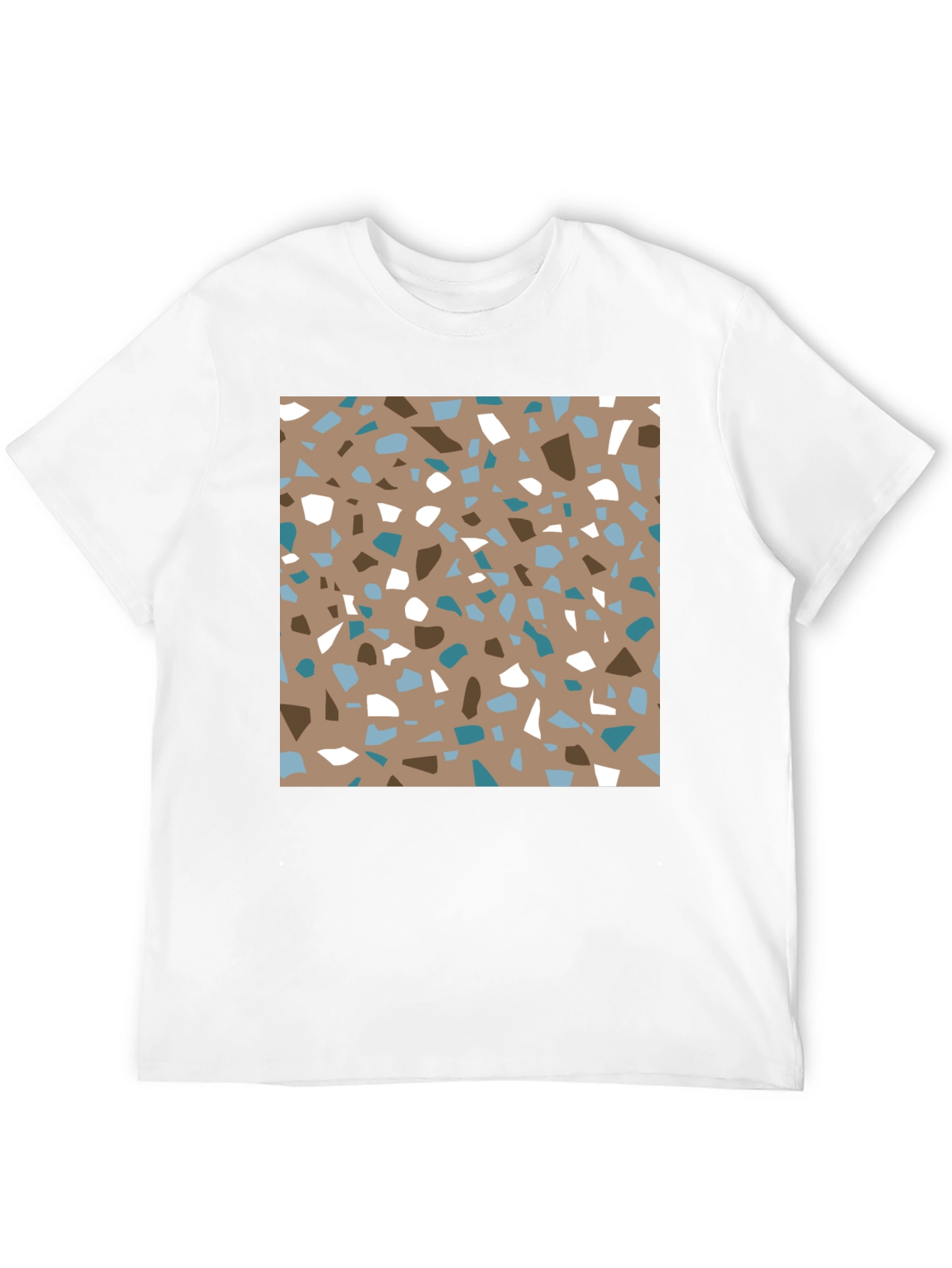 Terrazzo Print Tee - Modern Graphic Design T-Shirt