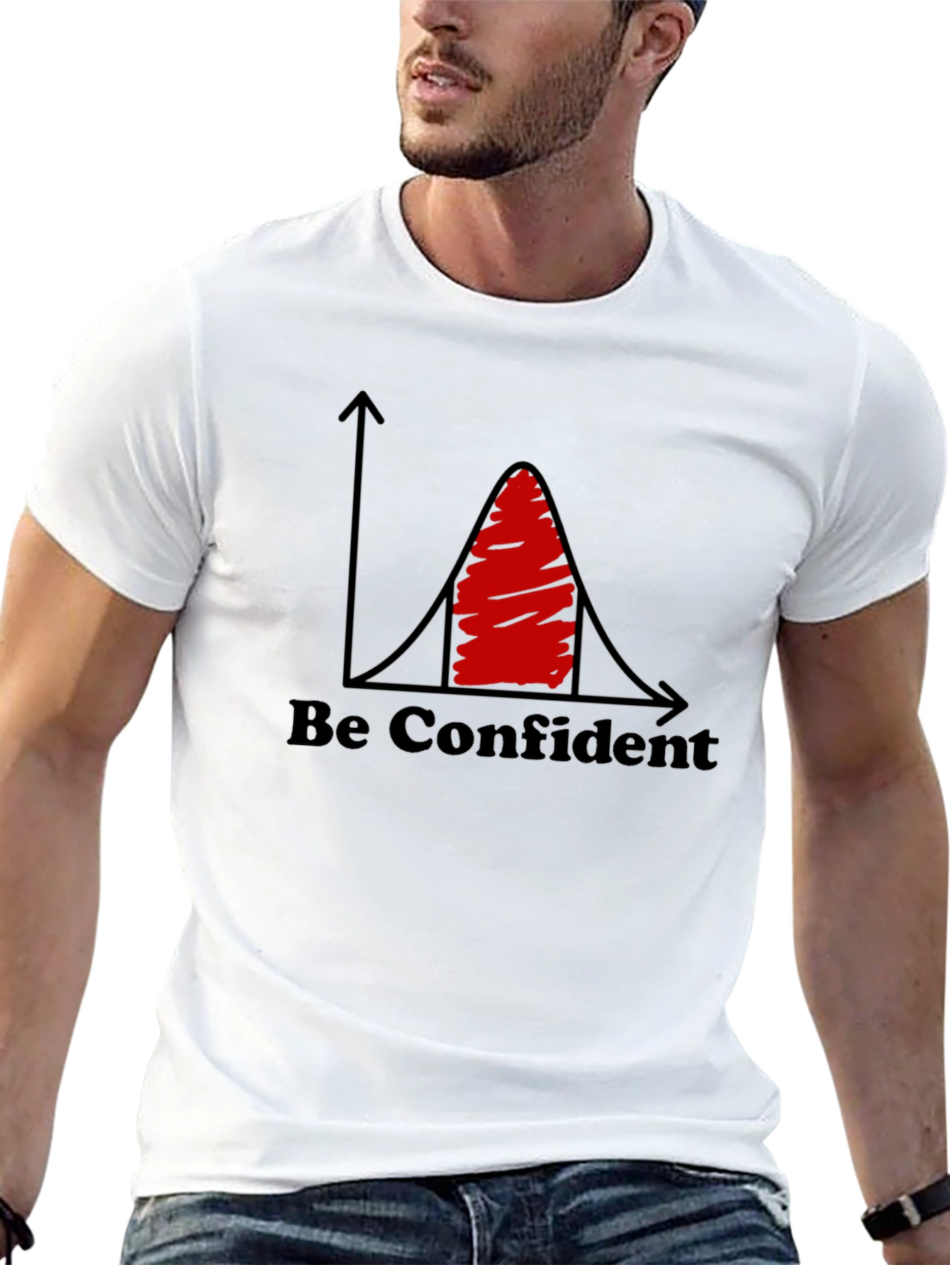 Be Confident Curve Graphic Tee