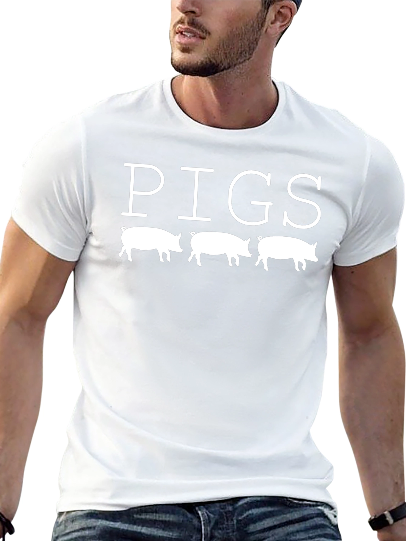 PIGS Graphic Tee - Funny Pig Lover Shirt