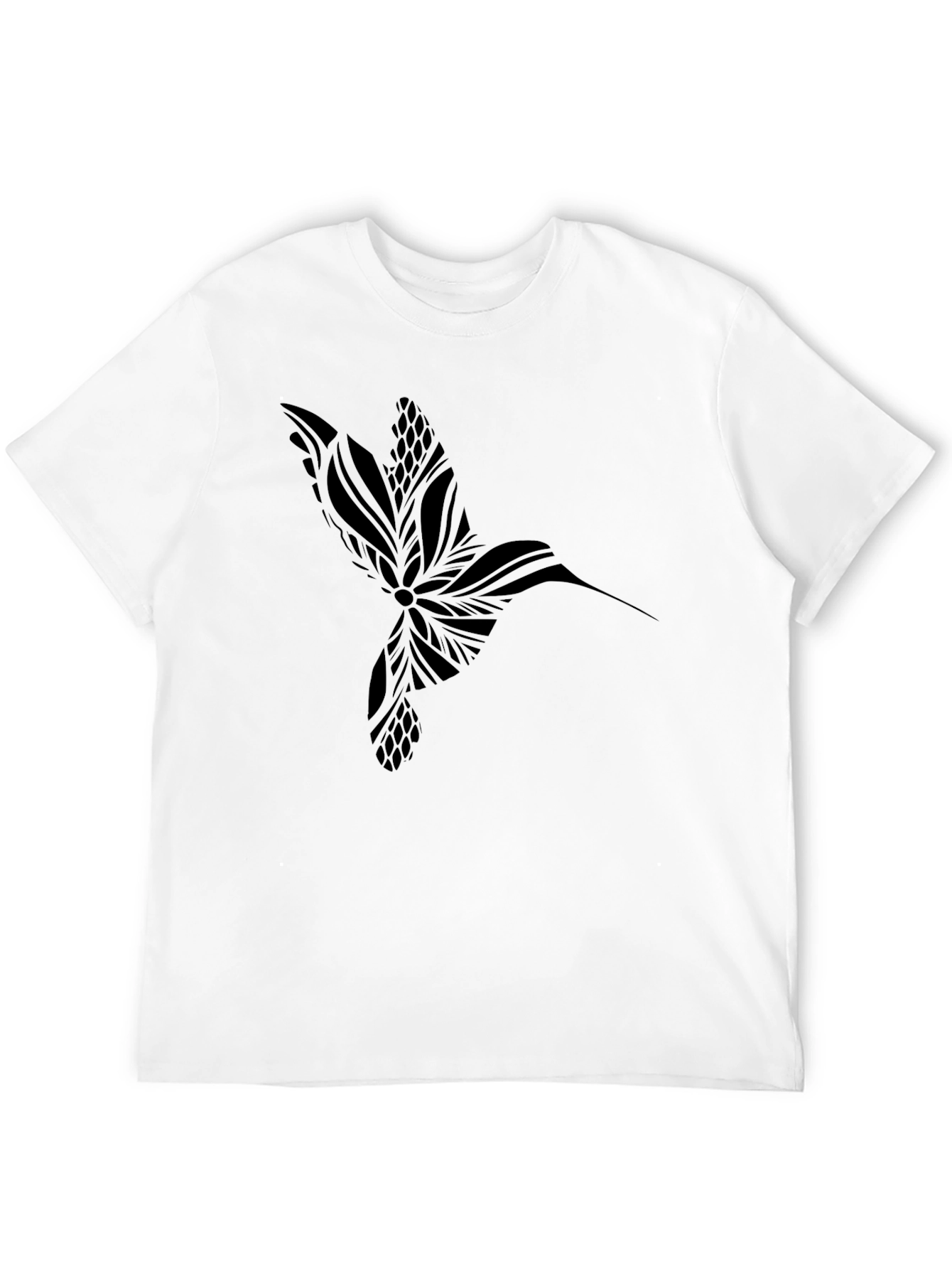 Hummingbird Graphic Tee - Stylish Black T-Shirt
