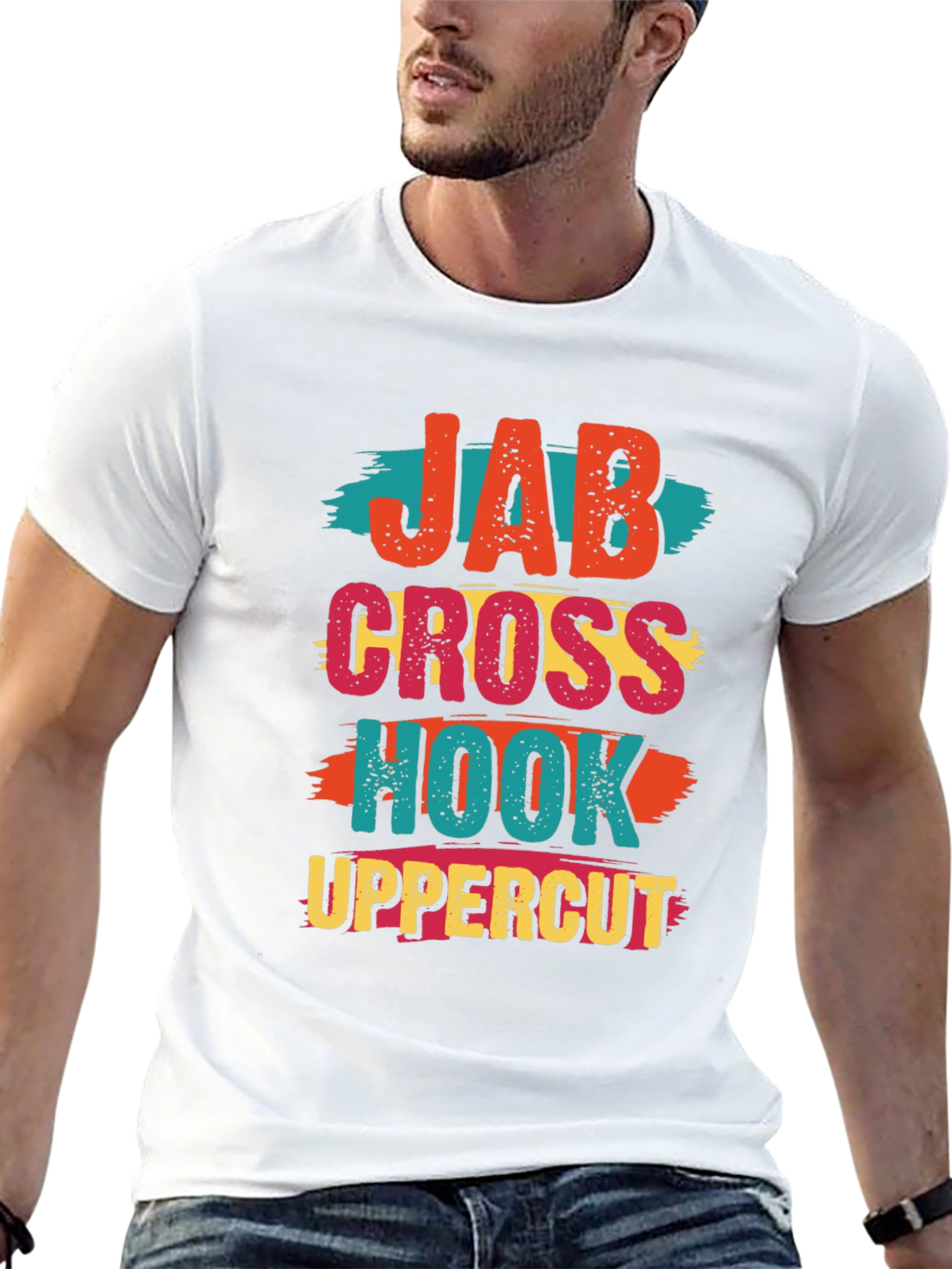 Jab Cross Hook Uppercut Graphic Tee - Boxing T-Shirt