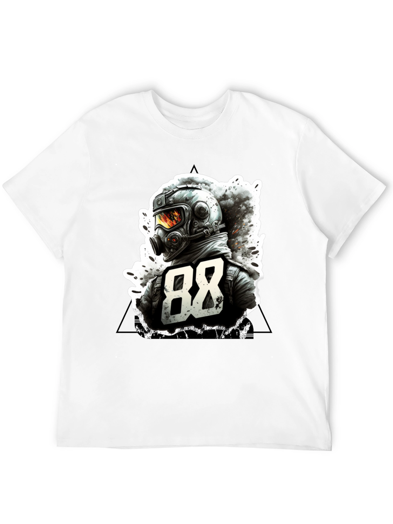 Graphic Tee - 88 Design Black T-Shirt