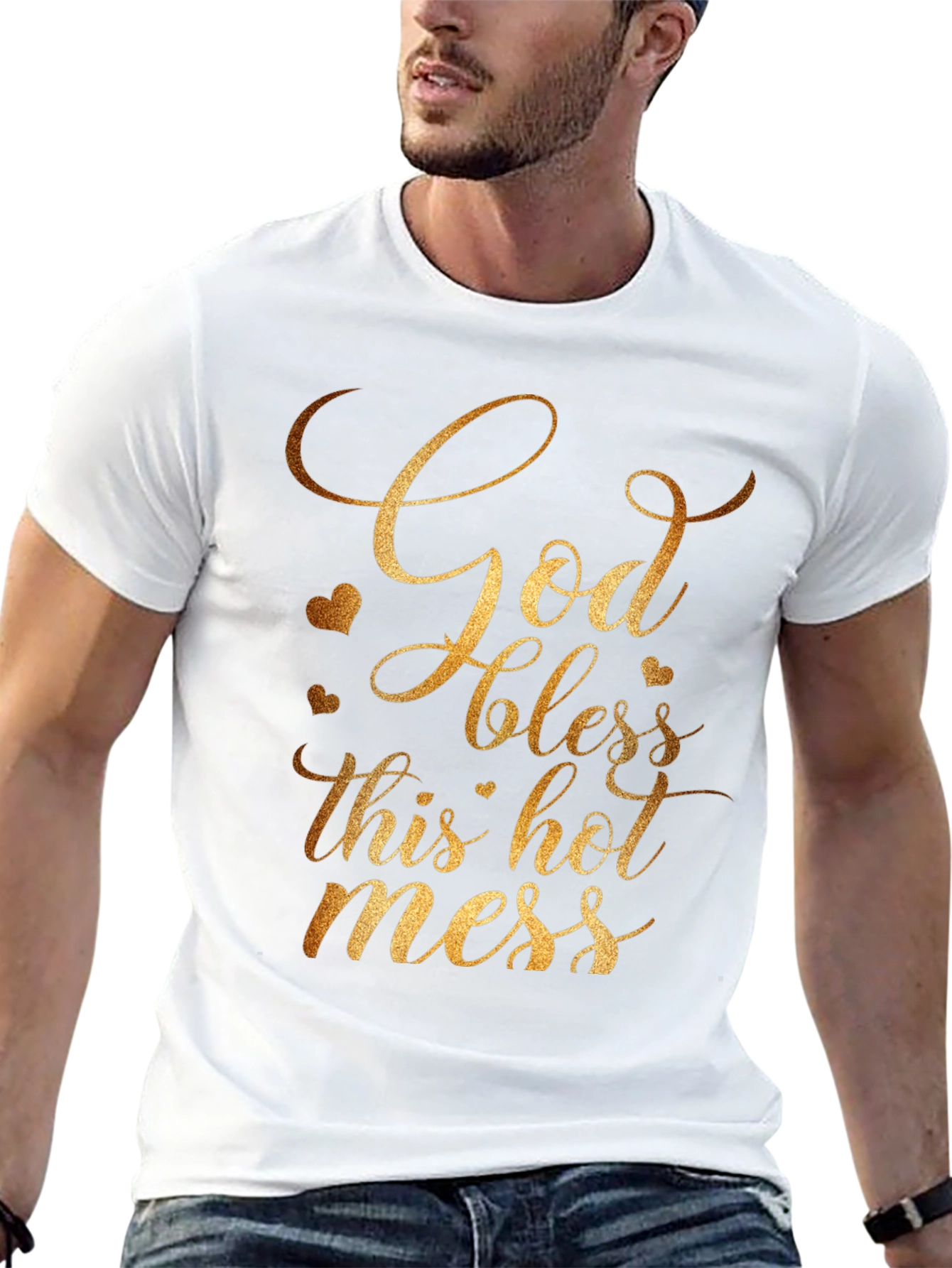 God Bless This Hot Mess T-Shirt - Gildan