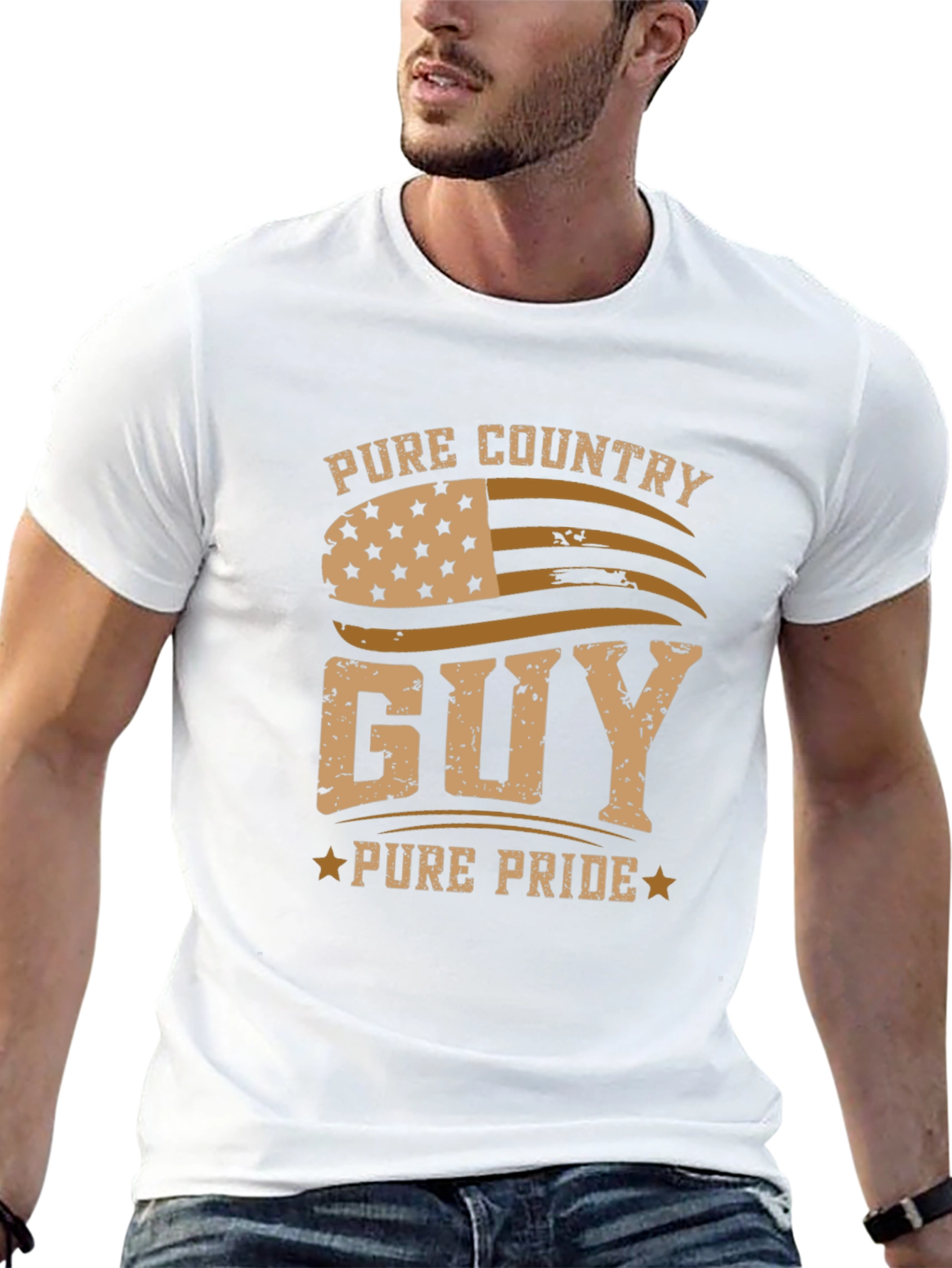 Pure Country Guy Graphic T-Shirt - Black