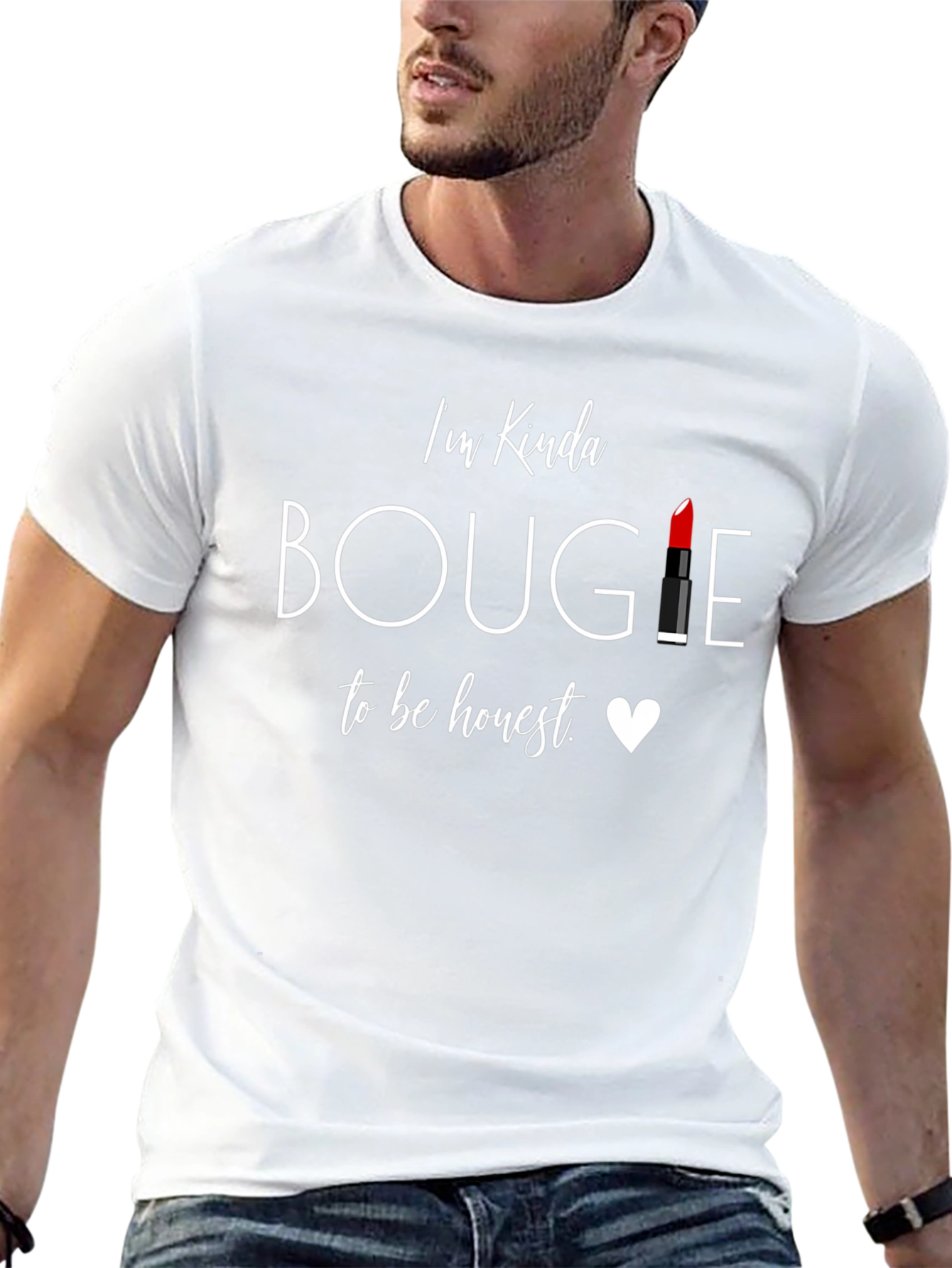 Bougie Lipstick T-Shirt - Trendy Graphic Tee